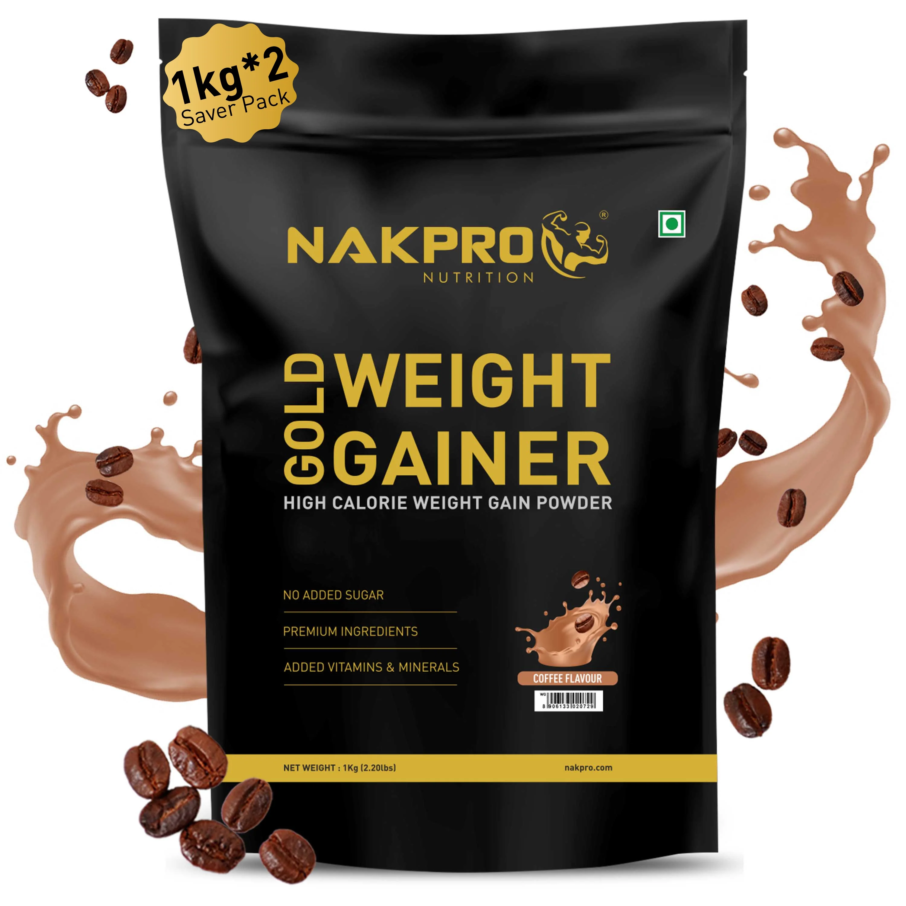 Nakpro Gold Weight Gainer | 79g Carbs | Added Vitamins & Minerals - Image 28