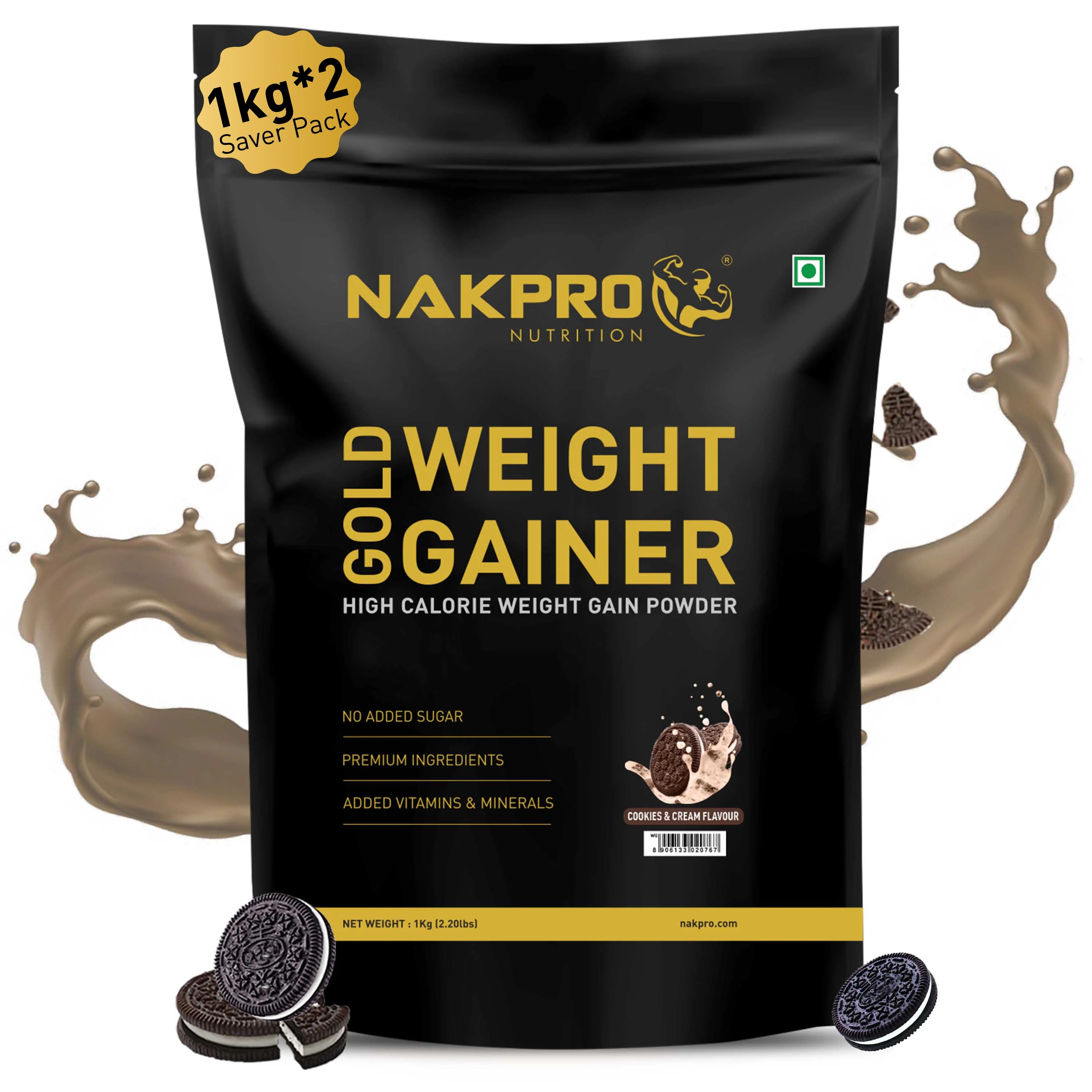 Nakpro Gold Weight Gainer | 79g Carbs | Added Vitamins & Minerals - Image 32