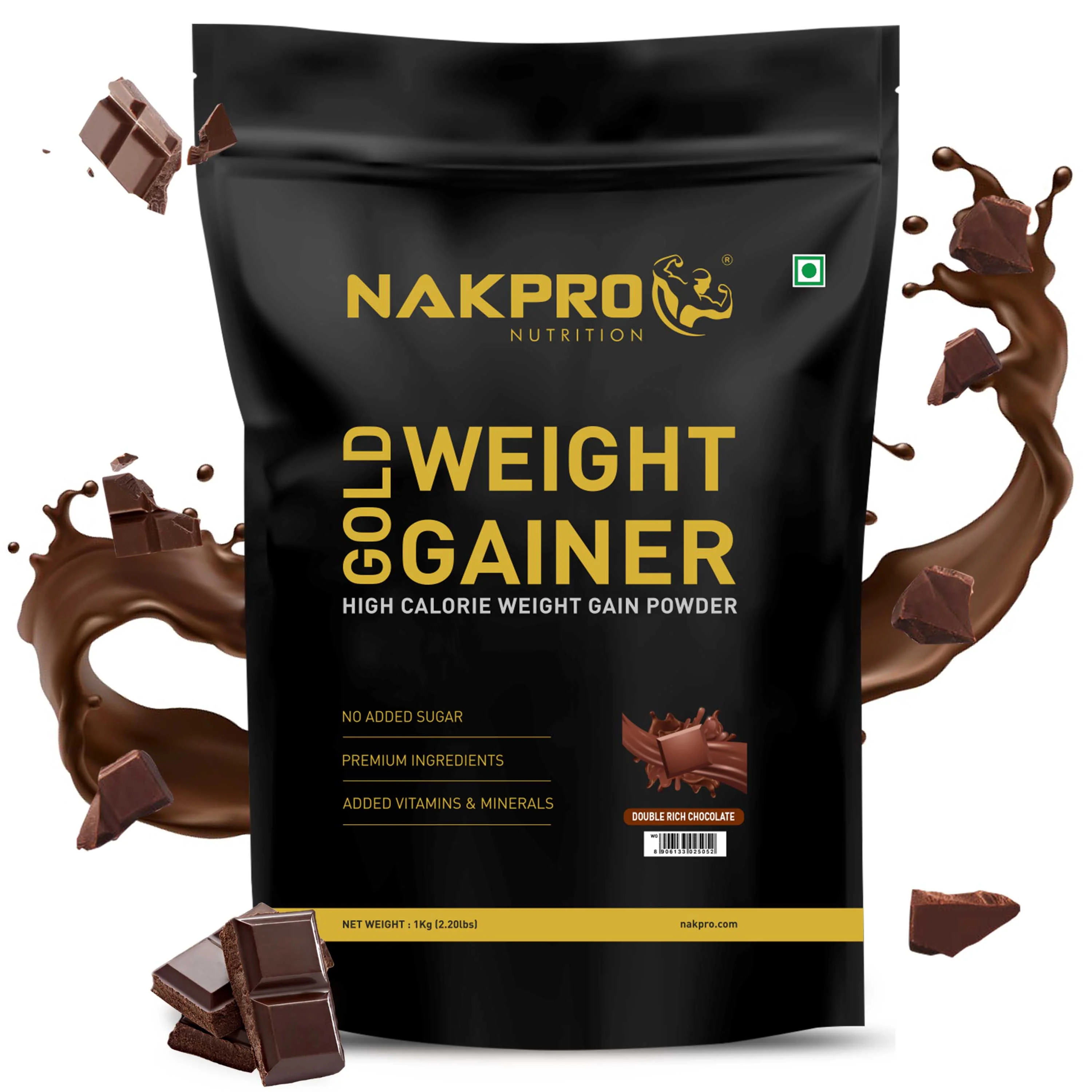 Nakpro Gold Weight Gainer | 79g Carbs | Added Vitamins & Minerals - Image 49