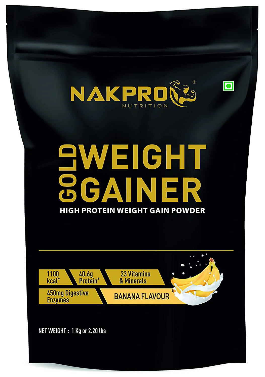 Nakpro Gold Weight Gainer | 79g Carbs | Added Vitamins & Minerals - Image 6