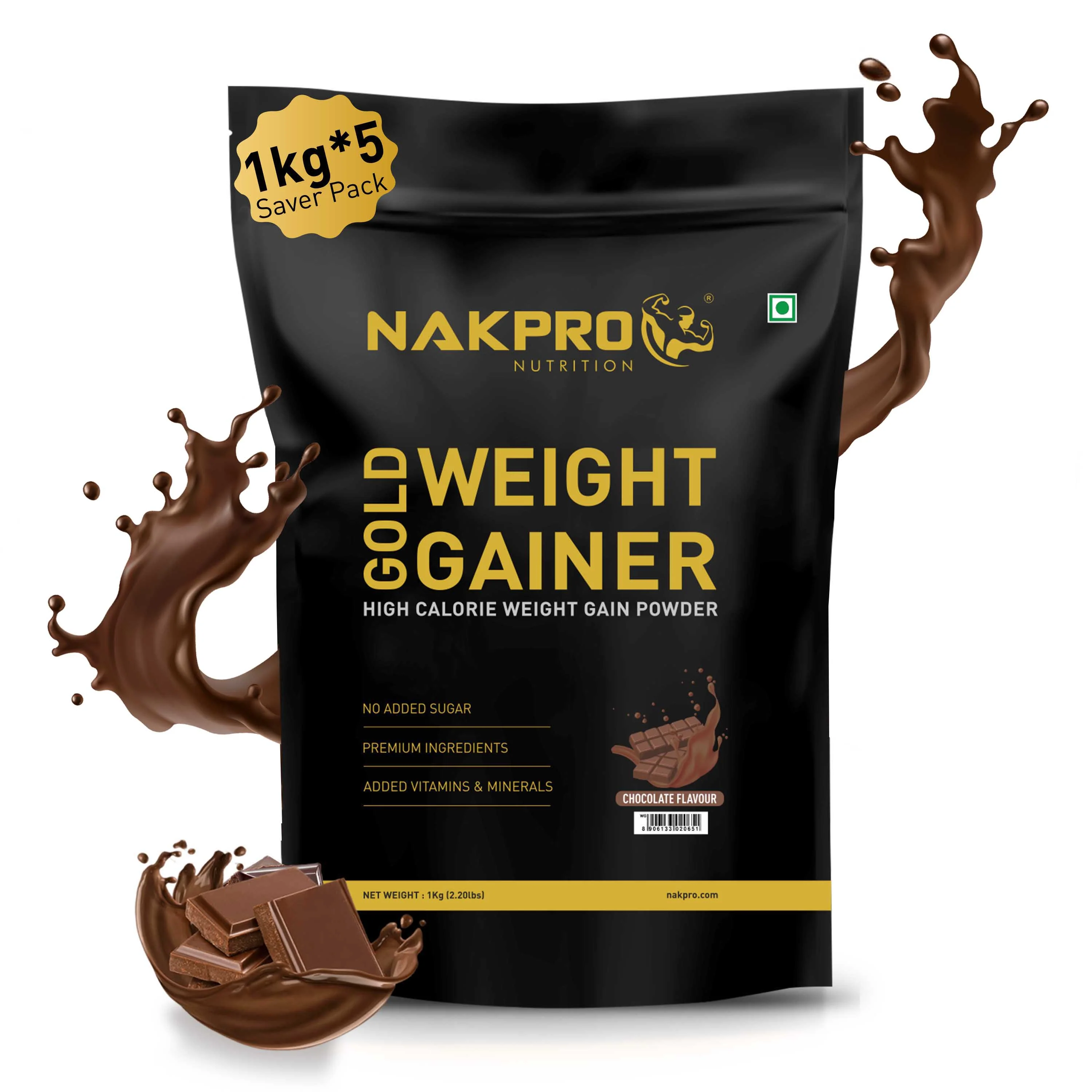 Nakpro Gold Weight Gainer | 79g Carbs | Added Vitamins & Minerals - Image 93