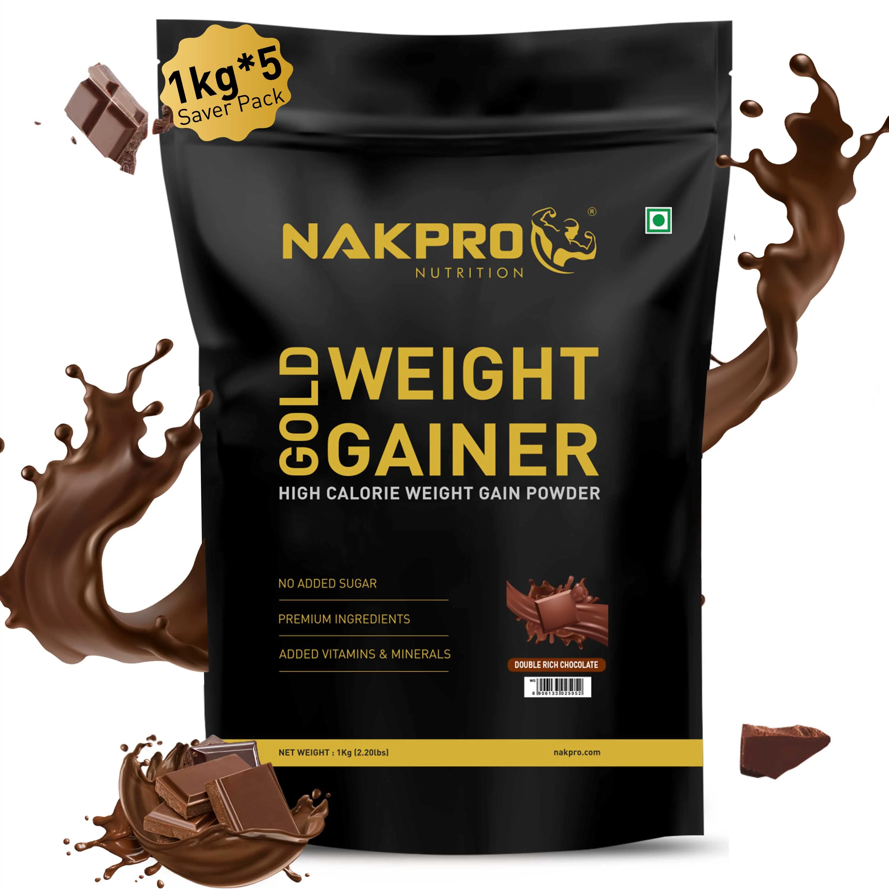 Nakpro Gold Weight Gainer | 79g Carbs | Added Vitamins & Minerals - Image 97