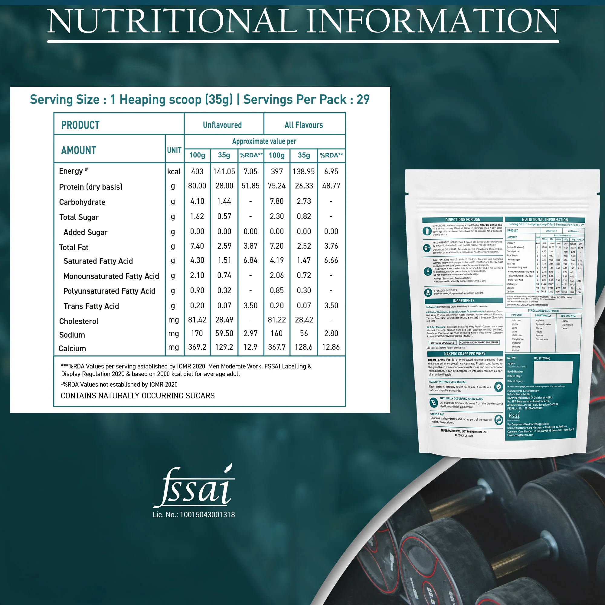 Nakpro Grass Fed Whey Protein Concentrate | 75g Protein - Image 39