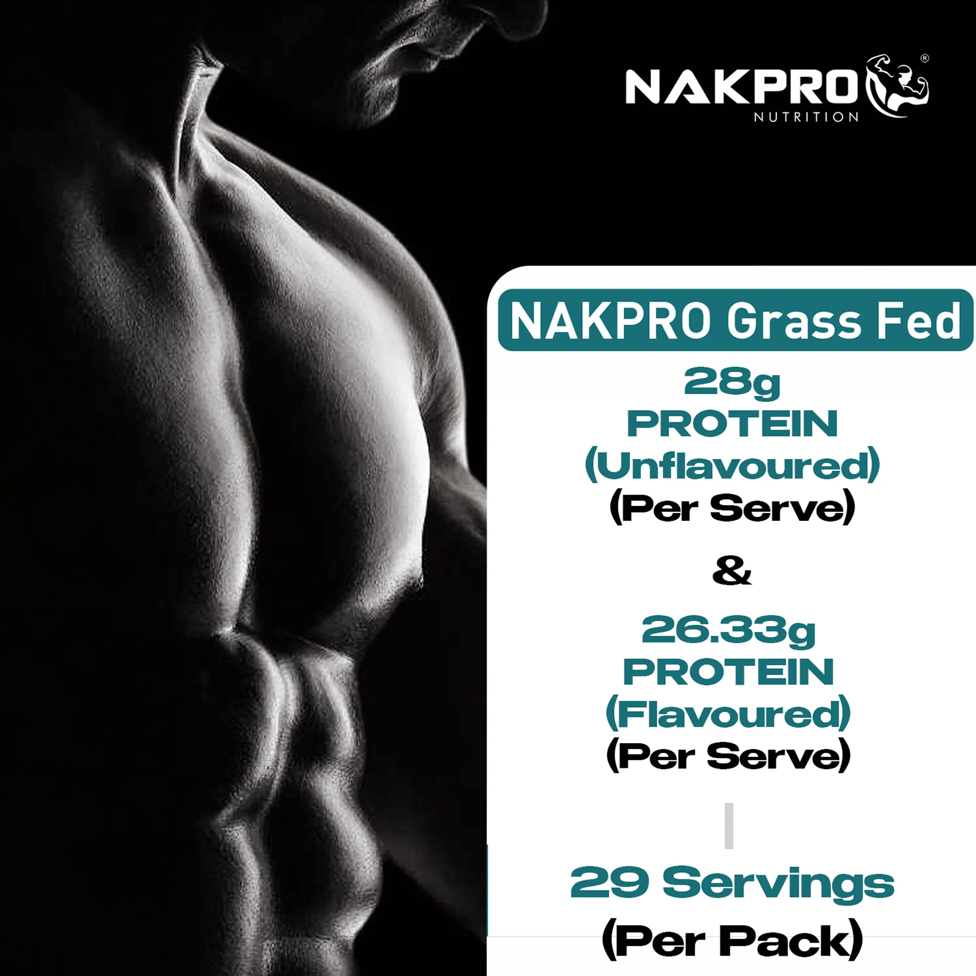 Nakpro Grass Fed Whey Protein Concentrate | 75g Protein - Image 40