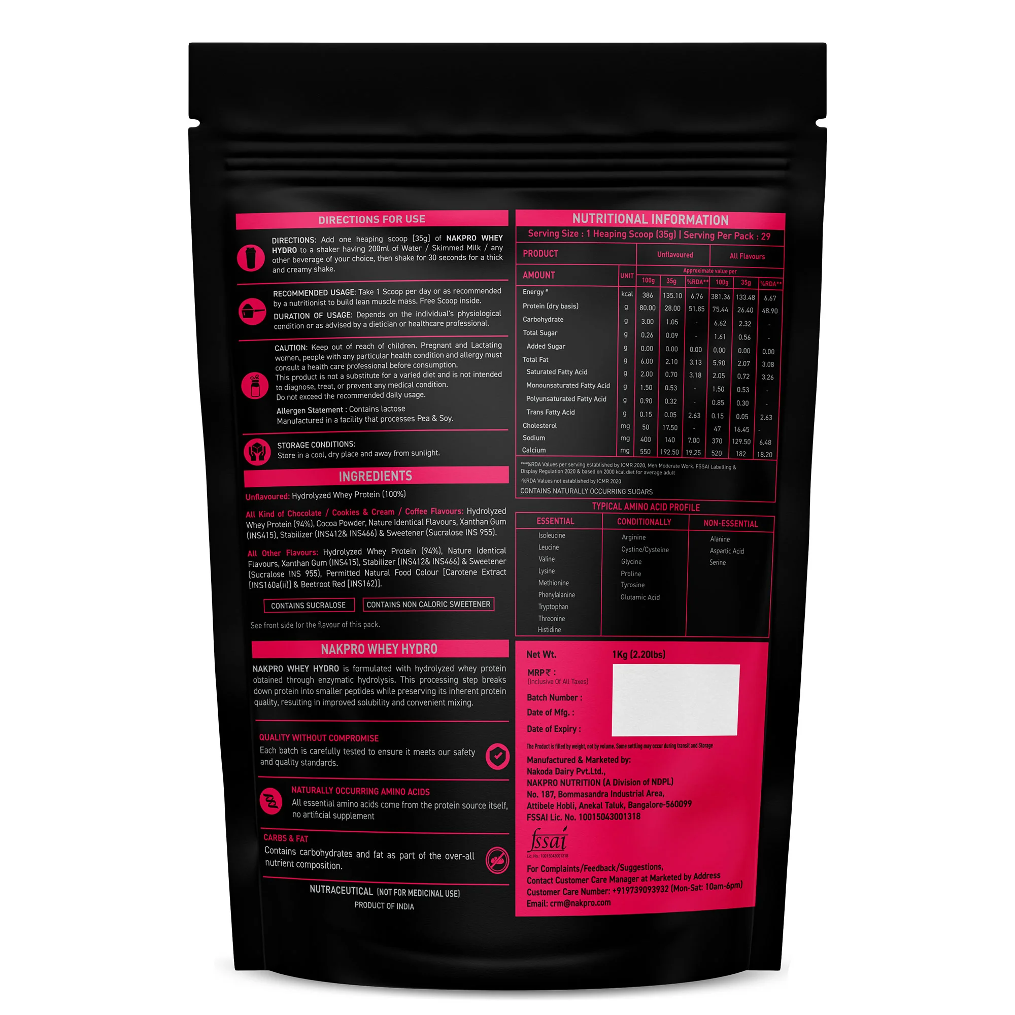 Nakpro Whey Hydro Whey Protein Hydrolysate | 75g Protein - Image 32