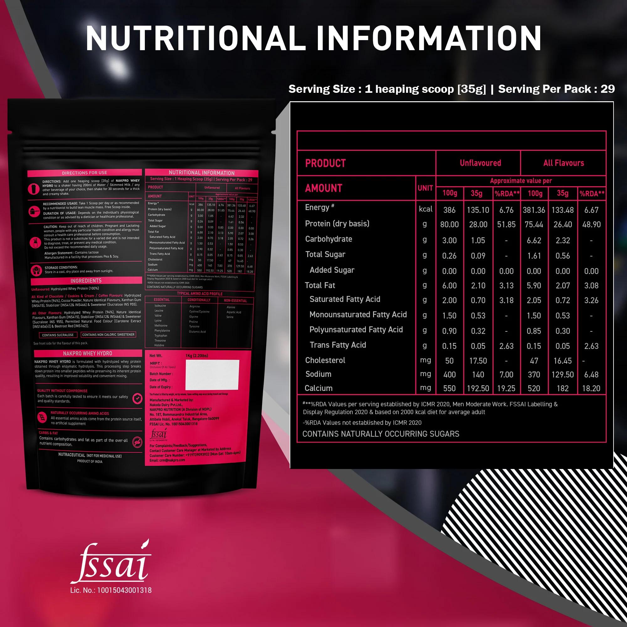 Nakpro Whey Hydro Whey Protein Hydrolysate | 75g Protein - Image 33
