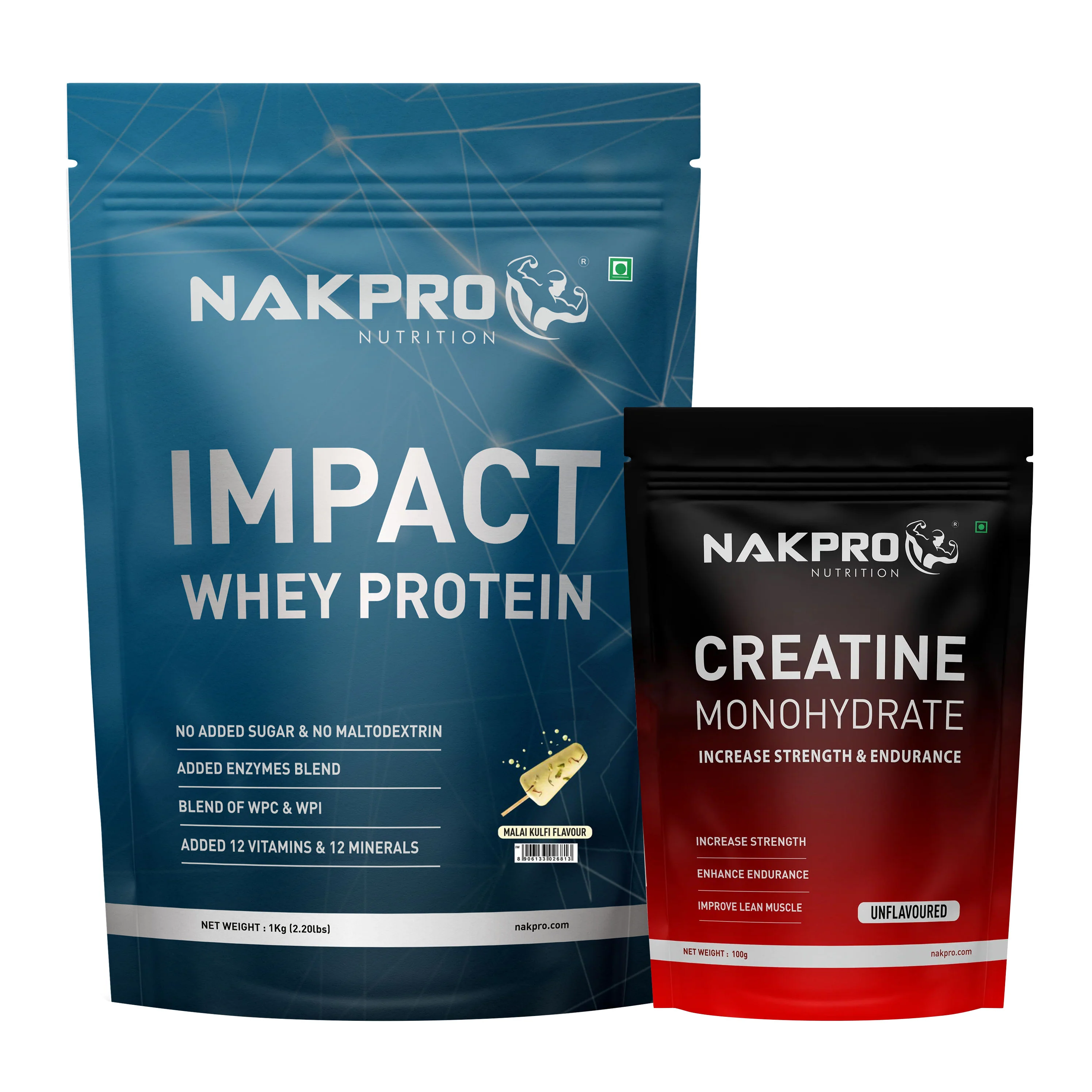 Nakpro Impact Whey Protein | 53g Protein | Whey Isolate & Concentrate Blend | Added Enzymes & Vitamins | Trustified Certified - Image 10