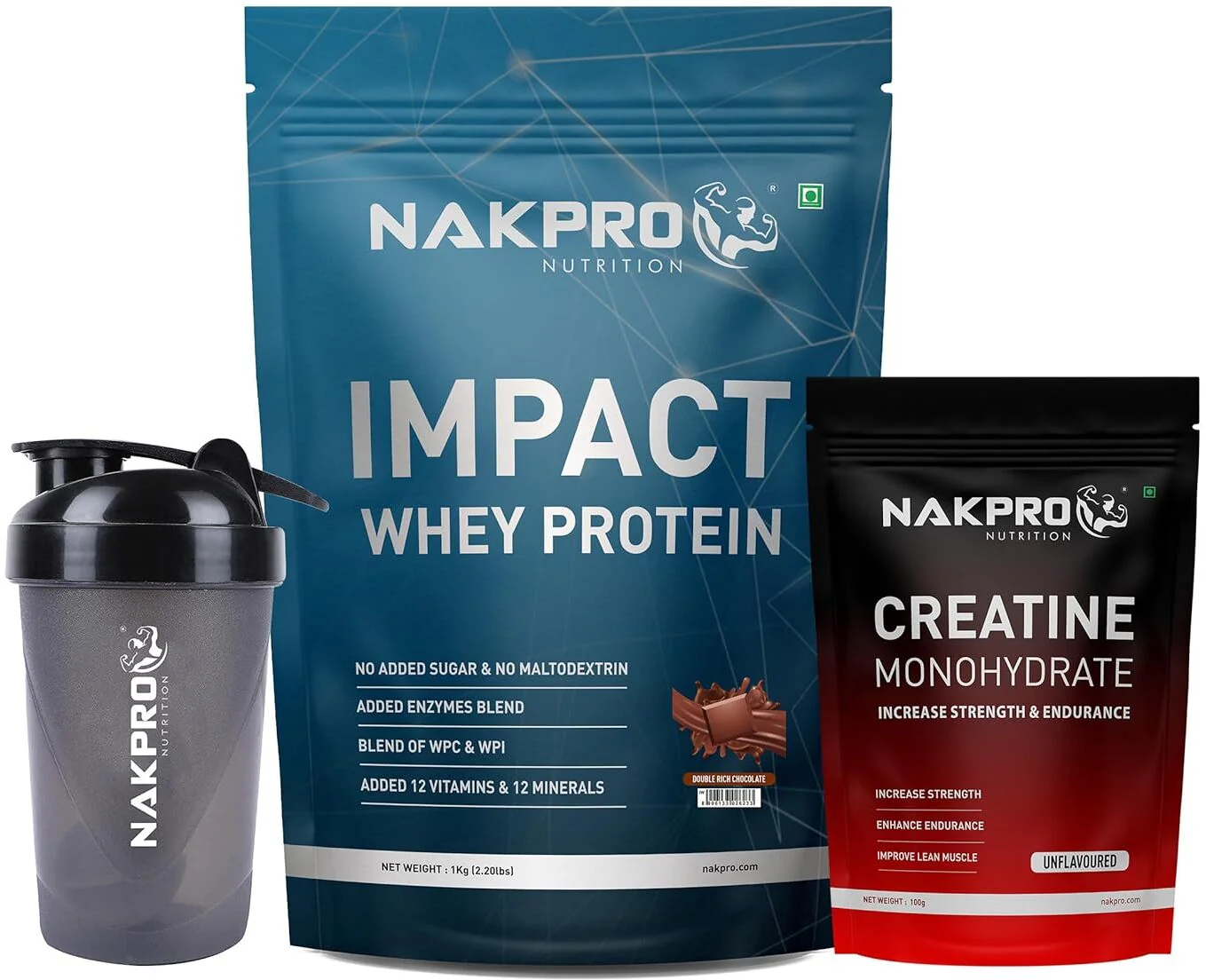 Nakpro Impact Whey Protein | 53g Protein | Whey Isolate & Concentrate Blend | Added Enzymes & Vitamins | Trustified Certified - Image 13