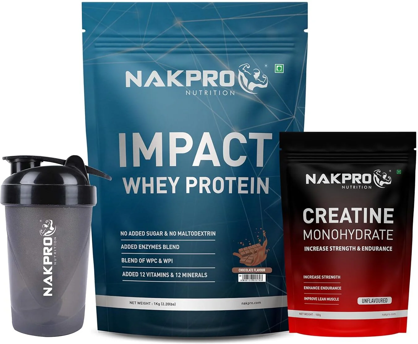 Nakpro Impact Whey Protein | 53g Protein | Whey Isolate & Concentrate Blend | Added Enzymes & Vitamins | Trustified Certified - Image 15
