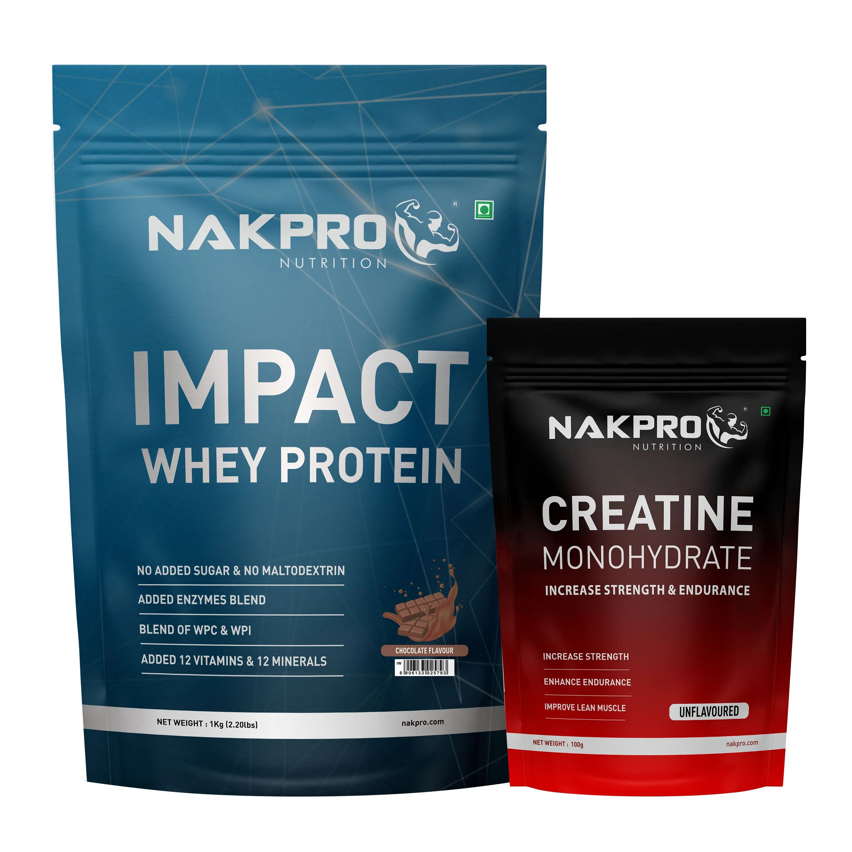 Nakpro Impact Whey Protein | 53g Protein | Whey Isolate & Concentrate Blend | Added Enzymes & Vitamins | Trustified Certified - Image 3