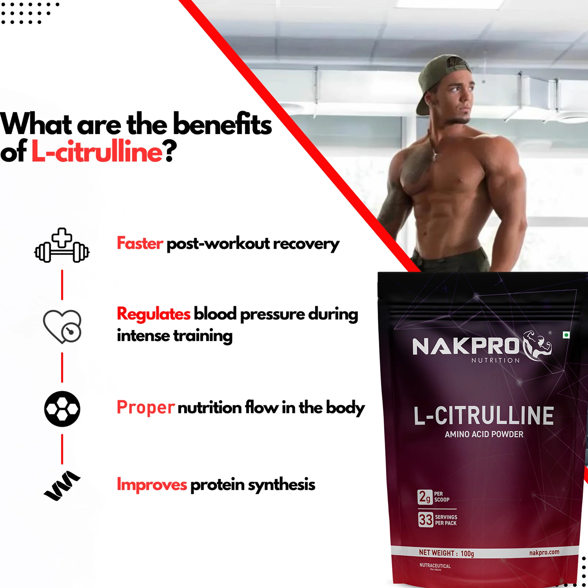 Nakpro L-Citrulline | Amino Acid | Supports Endurance And Exercise Intensity - Image 14