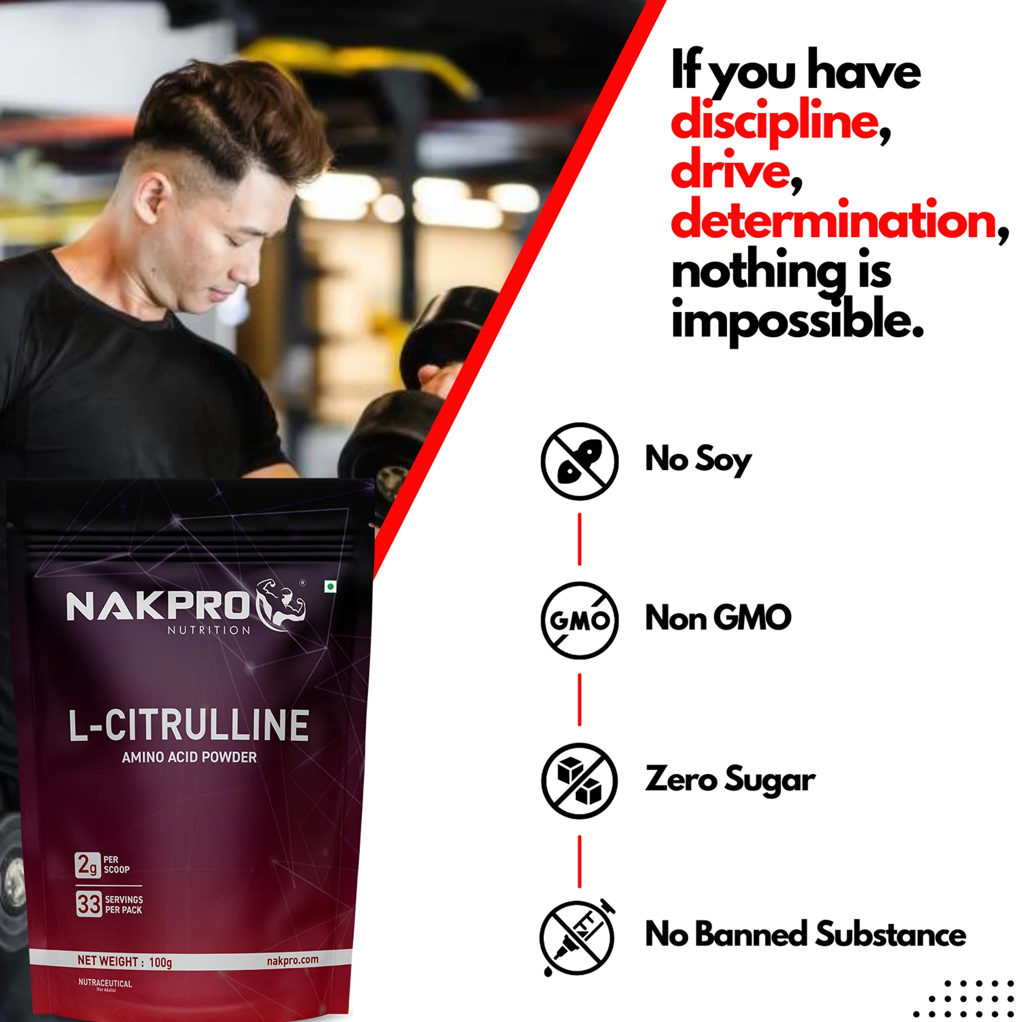 Nakpro L-Citrulline | Amino Acid | Supports Endurance And Exercise Intensity - Image 15