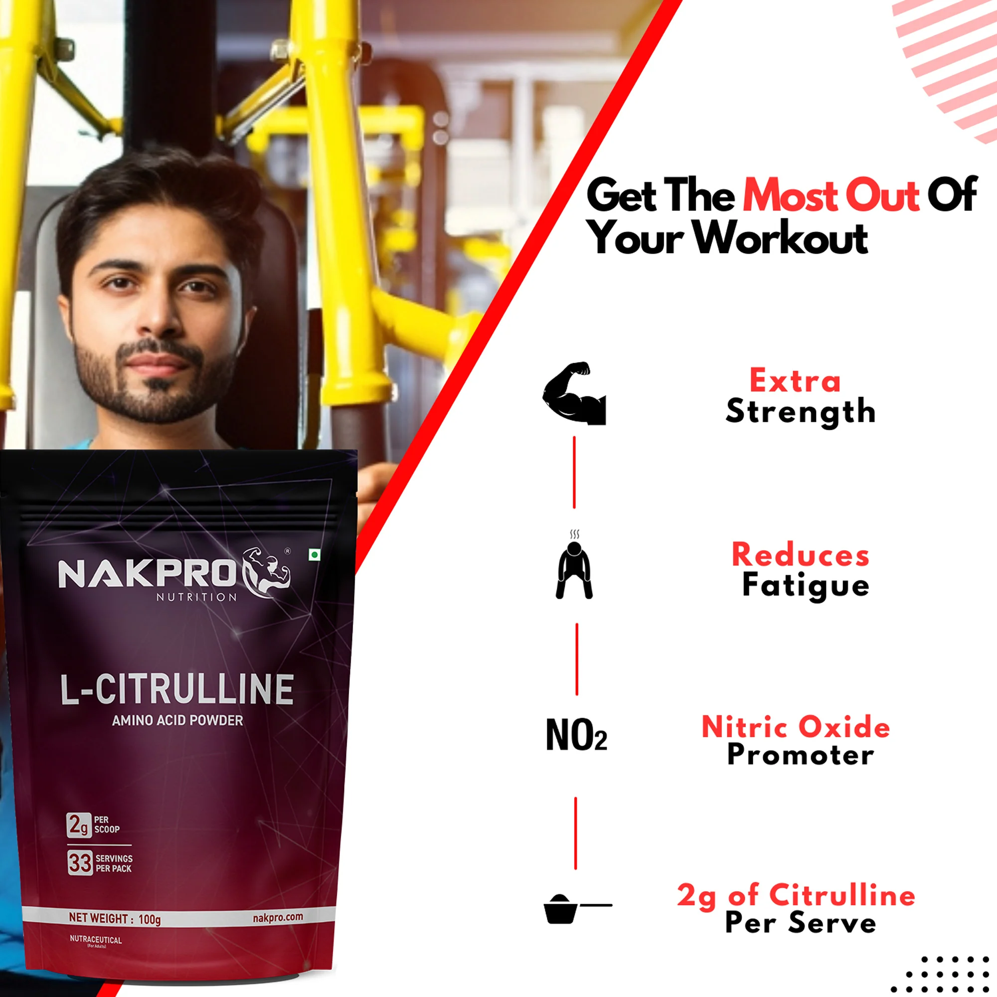 Nakpro L-Citrulline | Amino Acid | Supports Endurance And Exercise Intensity - Image 18