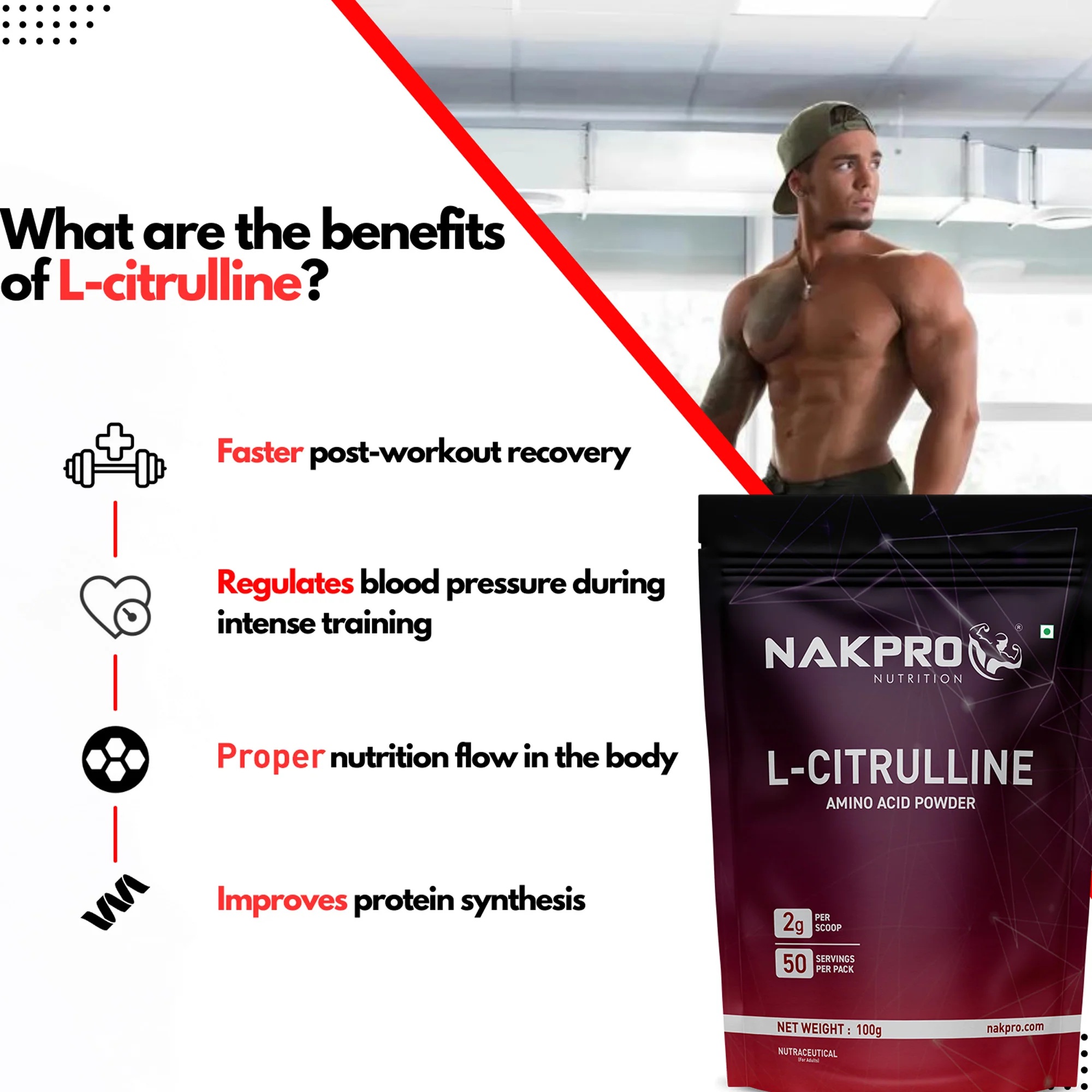 Nakpro L-Citrulline | Amino Acid | Supports Endurance And Exercise Intensity - Image 23