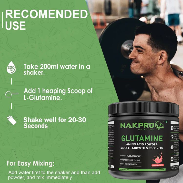 Nakpro L-Glutamine | Amino Acid for Muscle Recovery & Growth - Image 100
