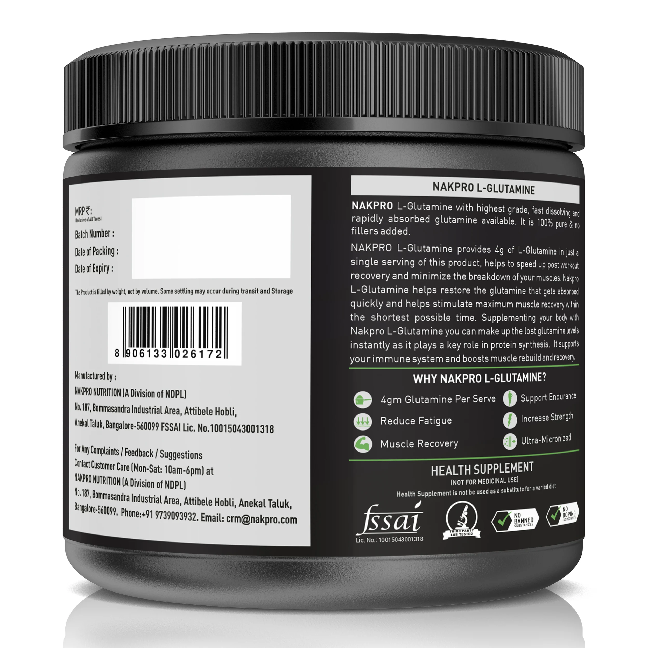 Nakpro L-Glutamine | Amino Acid for Muscle Recovery & Growth - Image 106