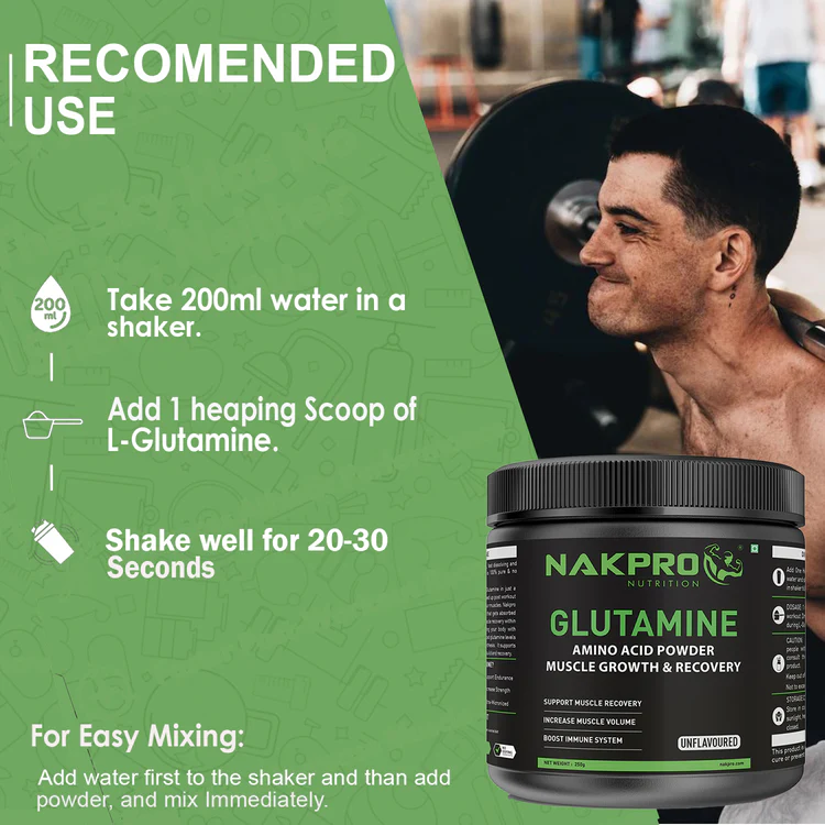 Nakpro L-Glutamine | Amino Acid for Muscle Recovery & Growth - Image 108