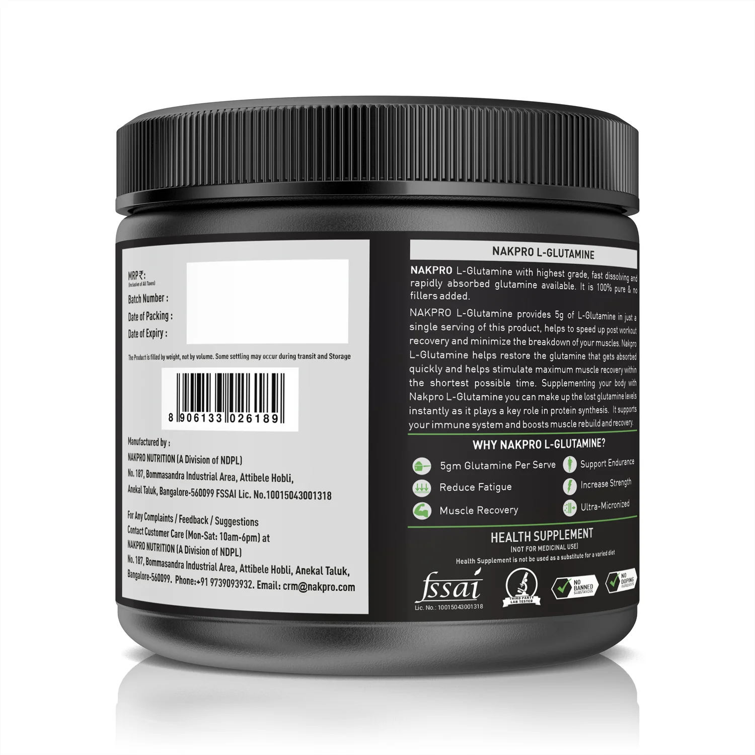 Nakpro L-Glutamine | Amino Acid for Muscle Recovery & Growth - Image 111
