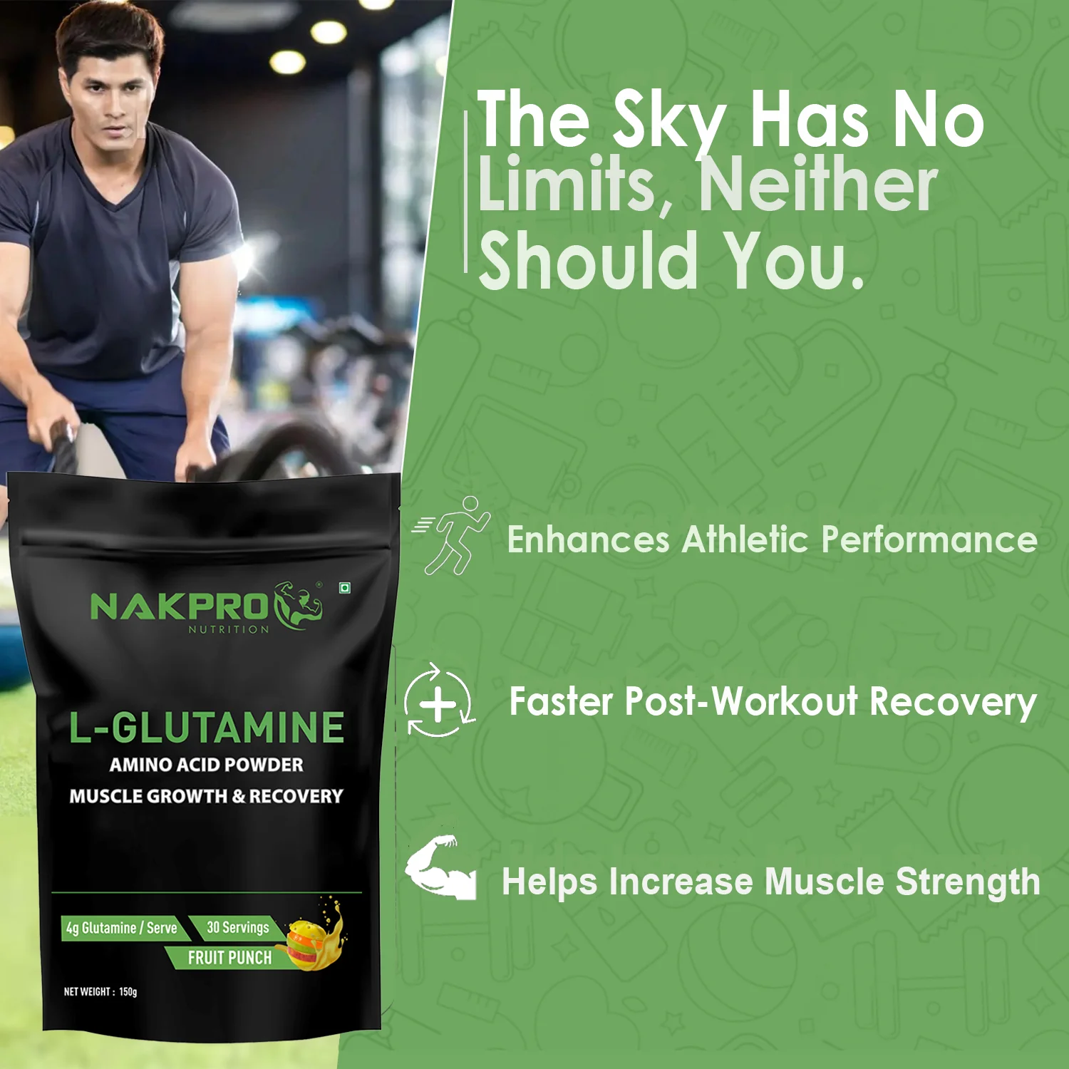 Nakpro L-Glutamine | Amino Acid for Muscle Recovery & Growth - Image 12