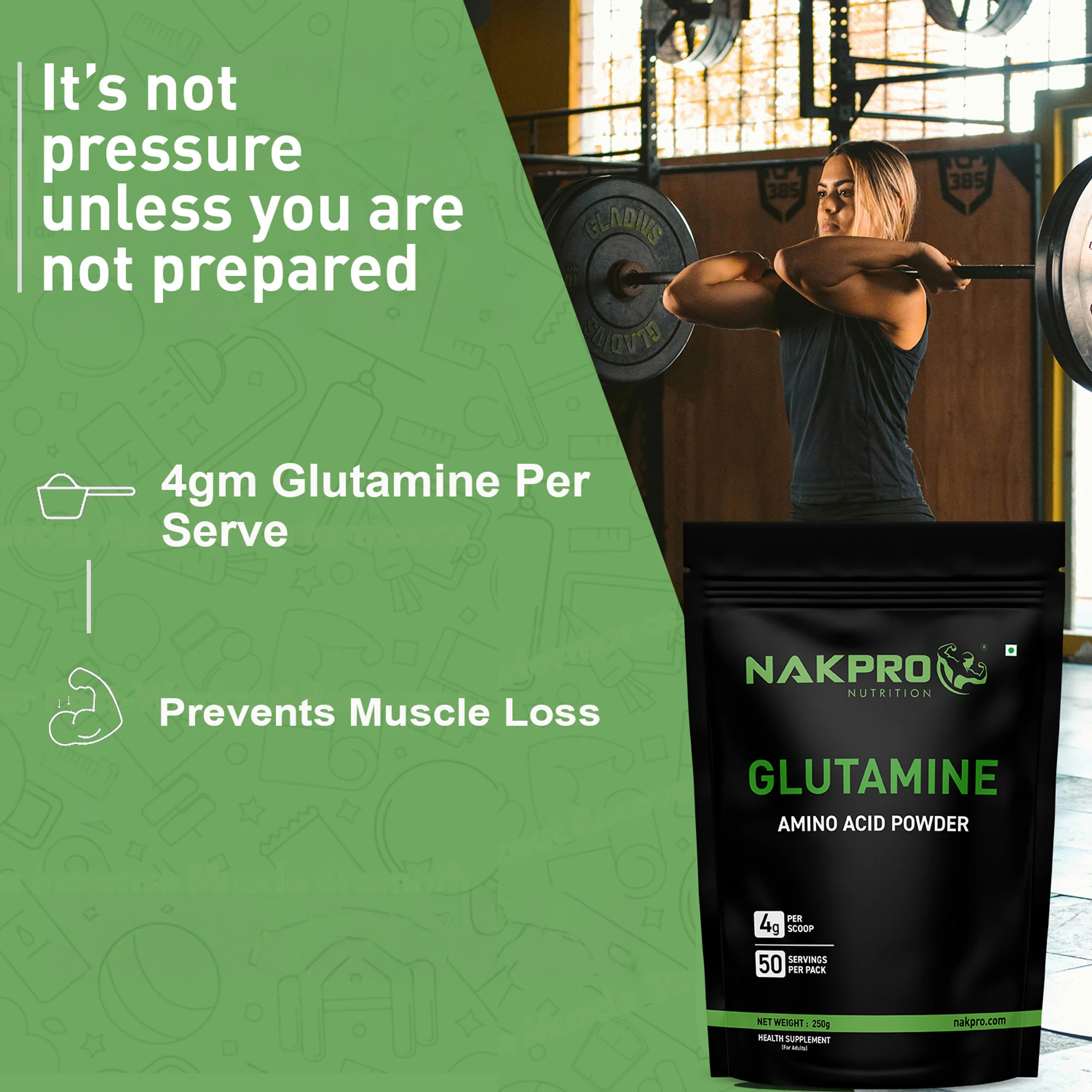 Nakpro L-Glutamine | Amino Acid for Muscle Recovery & Growth - Image 121