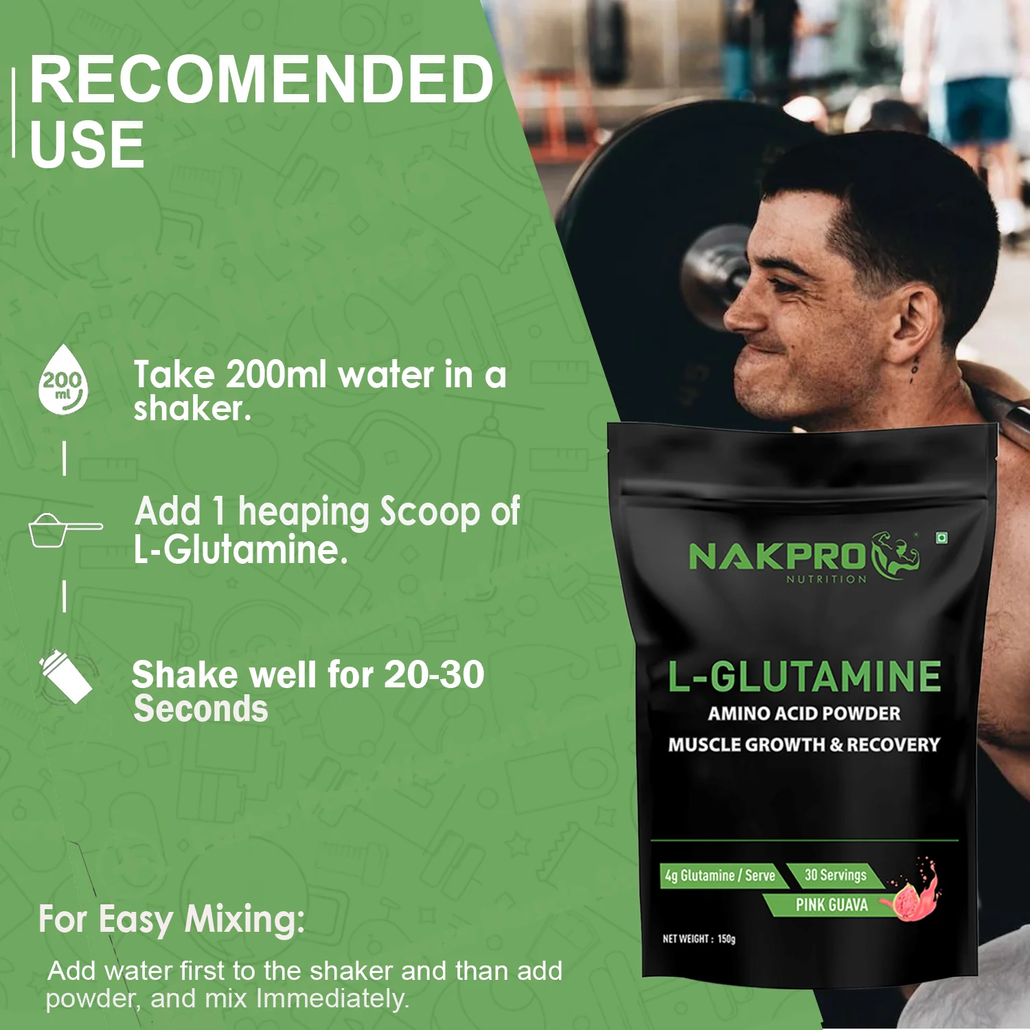 Nakpro L-Glutamine | Amino Acid for Muscle Recovery & Growth - Image 17