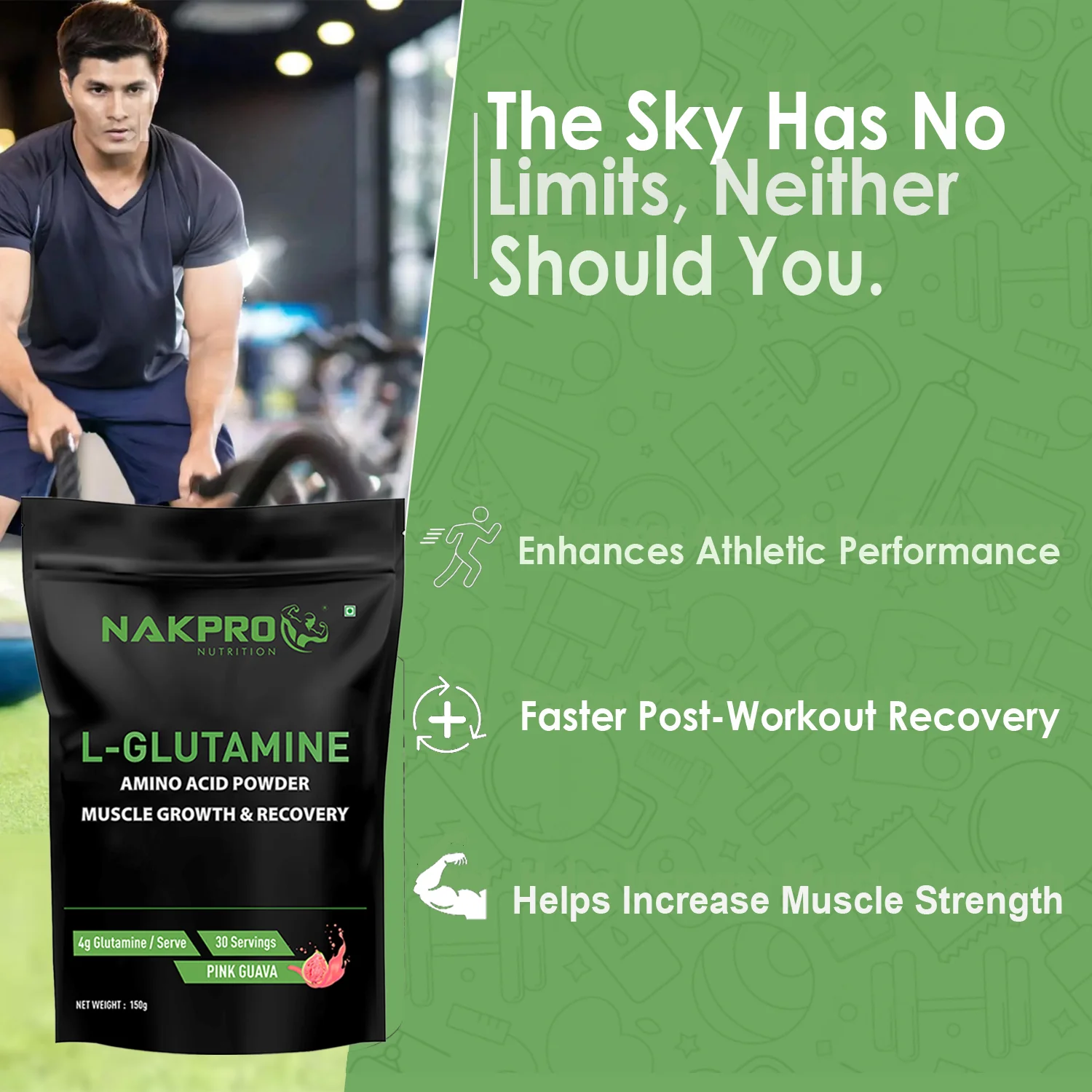 Nakpro L-Glutamine | Amino Acid for Muscle Recovery & Growth - Image 18