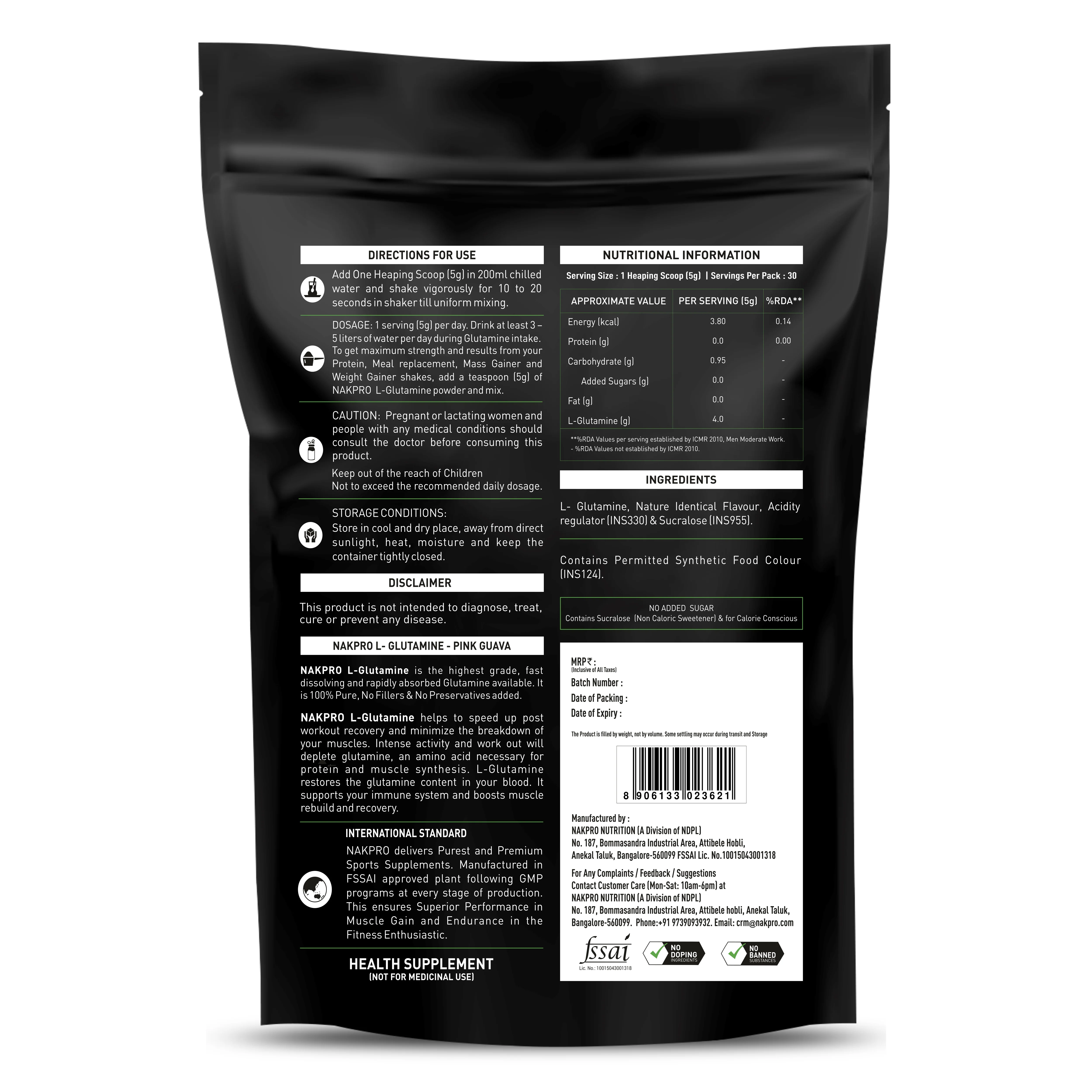 Nakpro L-Glutamine | Amino Acid for Muscle Recovery & Growth - Image 19