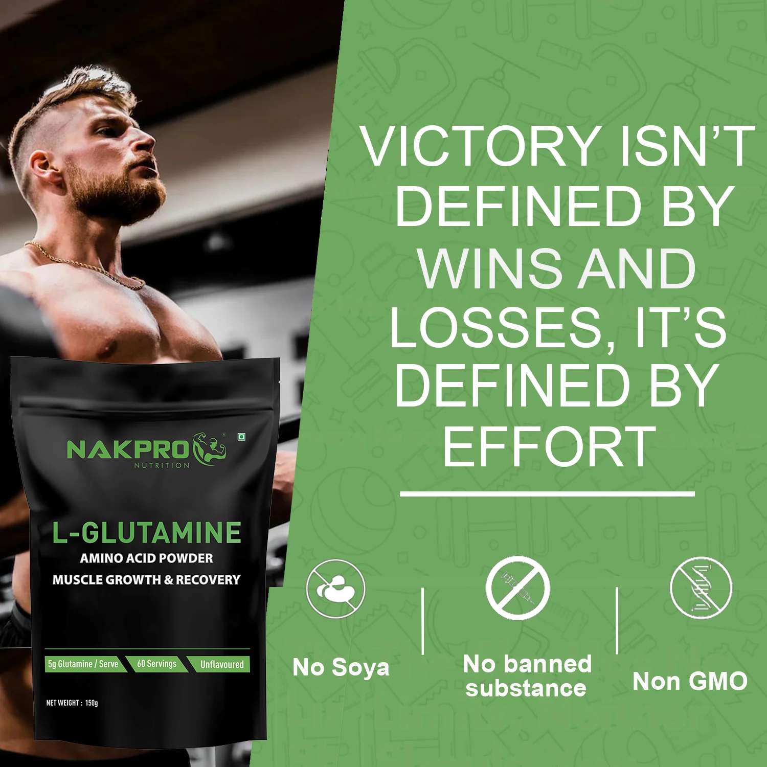 Nakpro L-Glutamine | Amino Acid for Muscle Recovery & Growth - Image 21