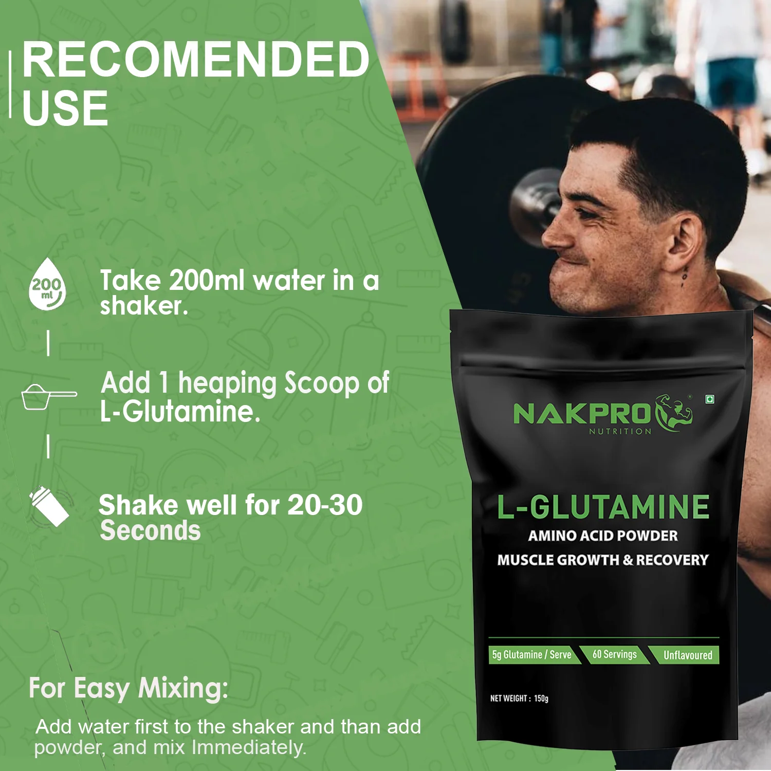 Nakpro L-Glutamine | Amino Acid for Muscle Recovery & Growth - Image 26