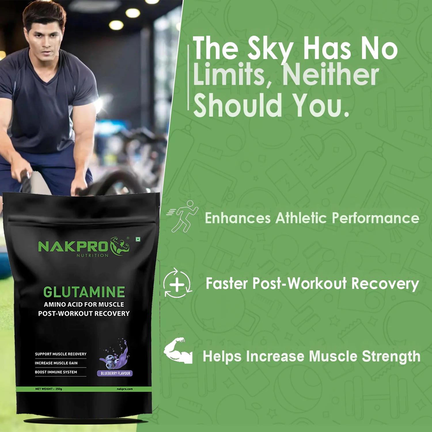 Nakpro L-Glutamine | Amino Acid for Muscle Recovery & Growth - Image 30