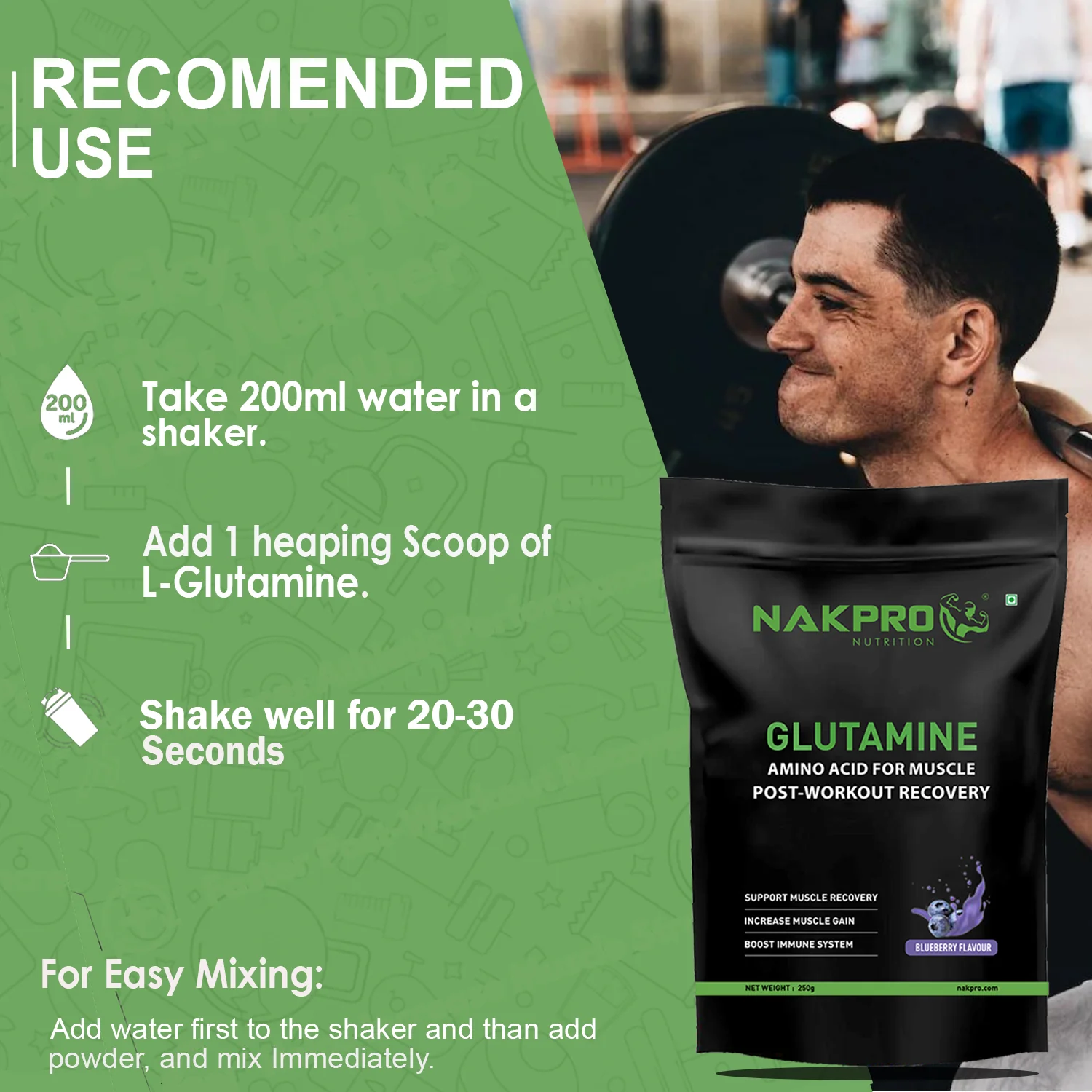 Nakpro L-Glutamine | Amino Acid for Muscle Recovery & Growth - Image 33