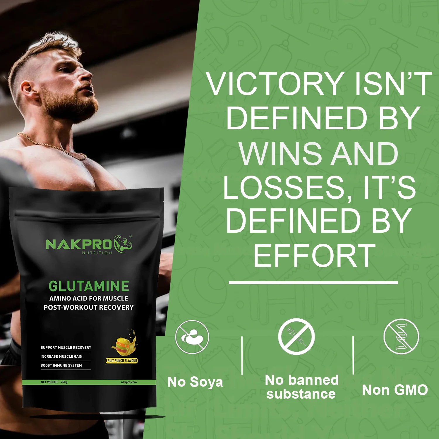 Nakpro L-Glutamine | Amino Acid for Muscle Recovery & Growth - Image 37