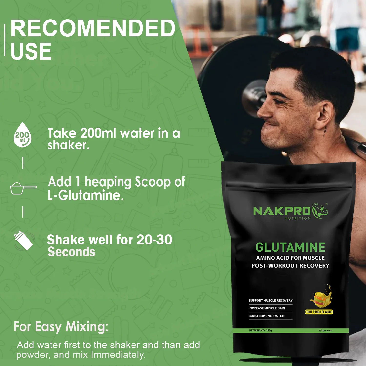 Nakpro L-Glutamine | Amino Acid for Muscle Recovery & Growth - Image 38