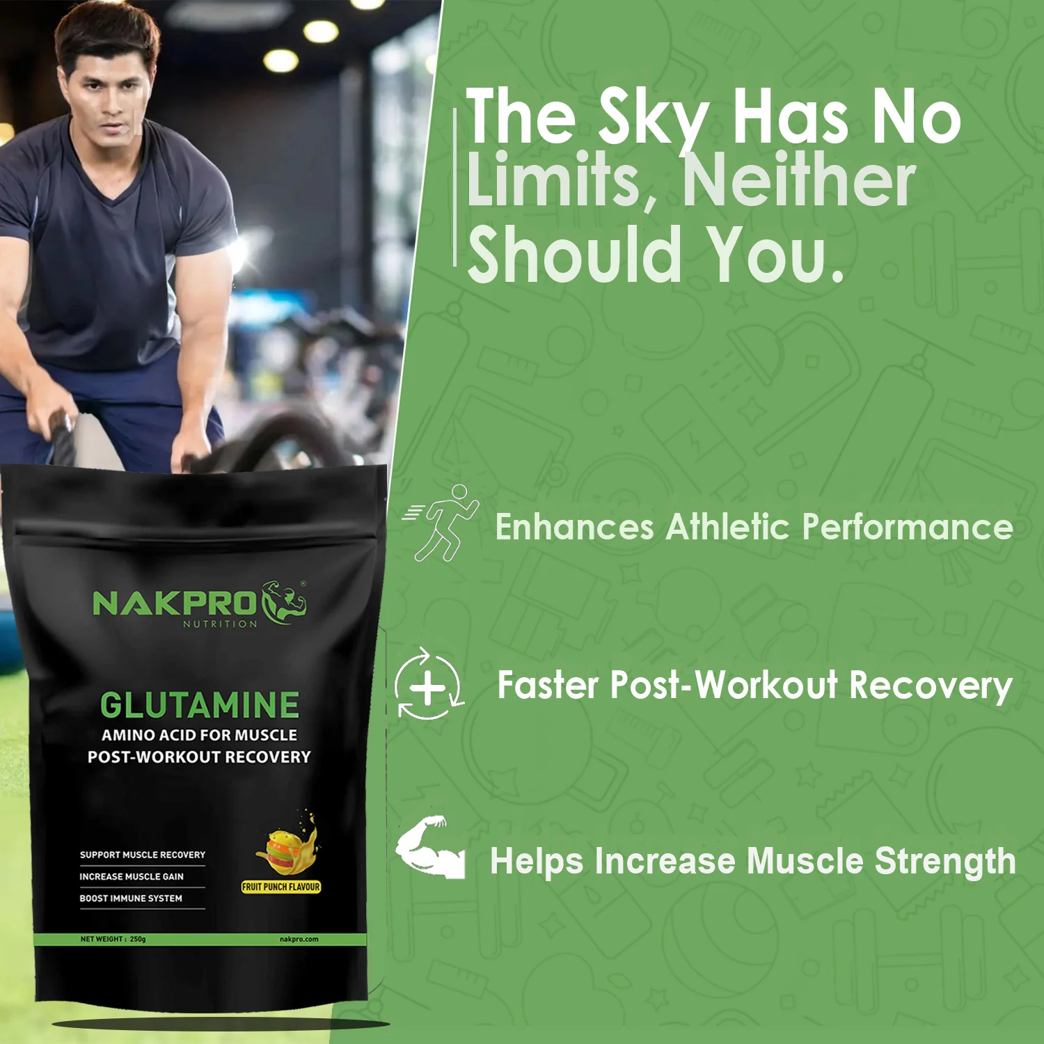 Nakpro L-Glutamine | Amino Acid for Muscle Recovery & Growth - Image 39