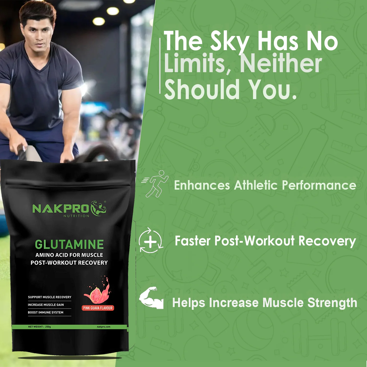 Nakpro L-Glutamine | Amino Acid for Muscle Recovery & Growth - Image 46