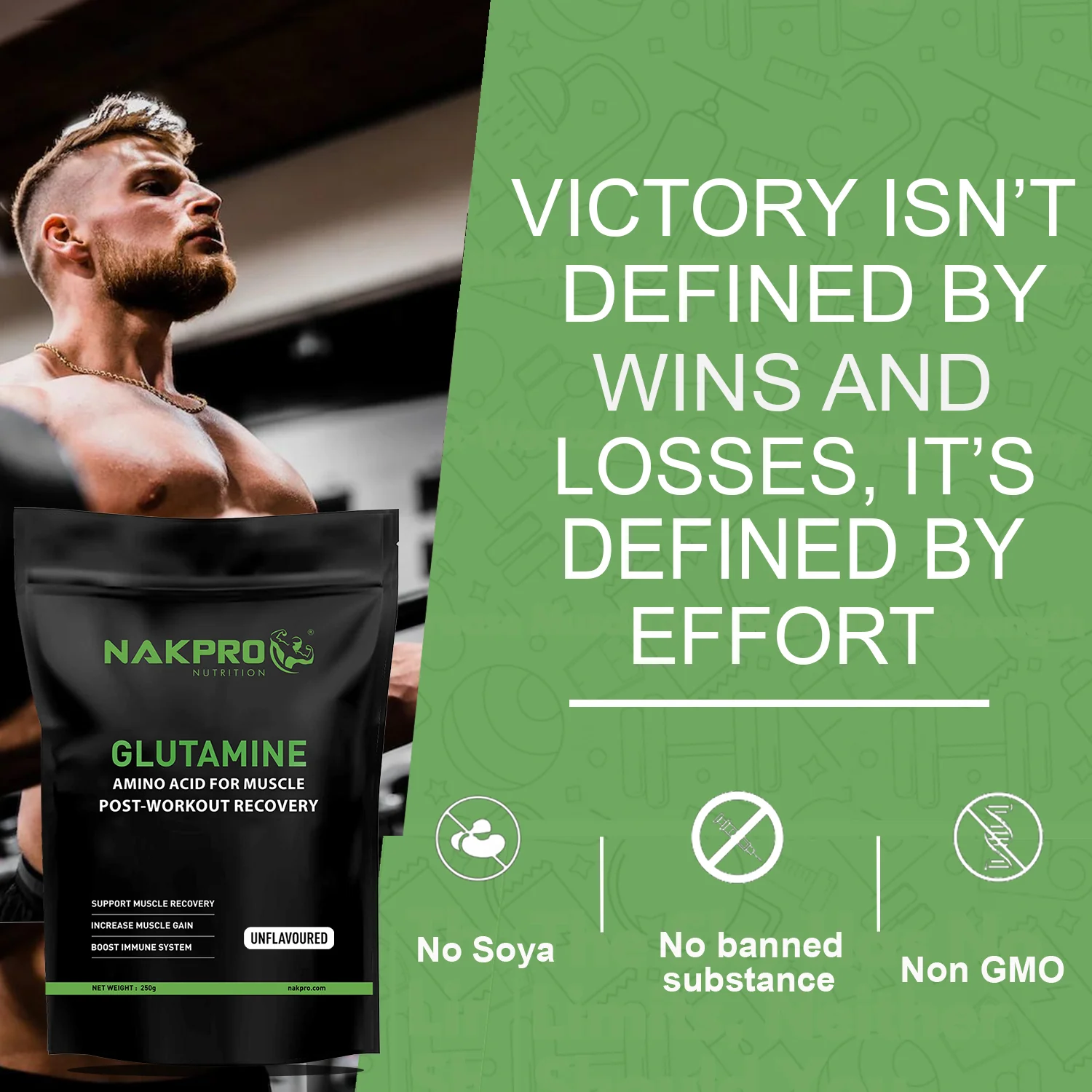 Nakpro L-Glutamine | Amino Acid for Muscle Recovery & Growth - Image 50