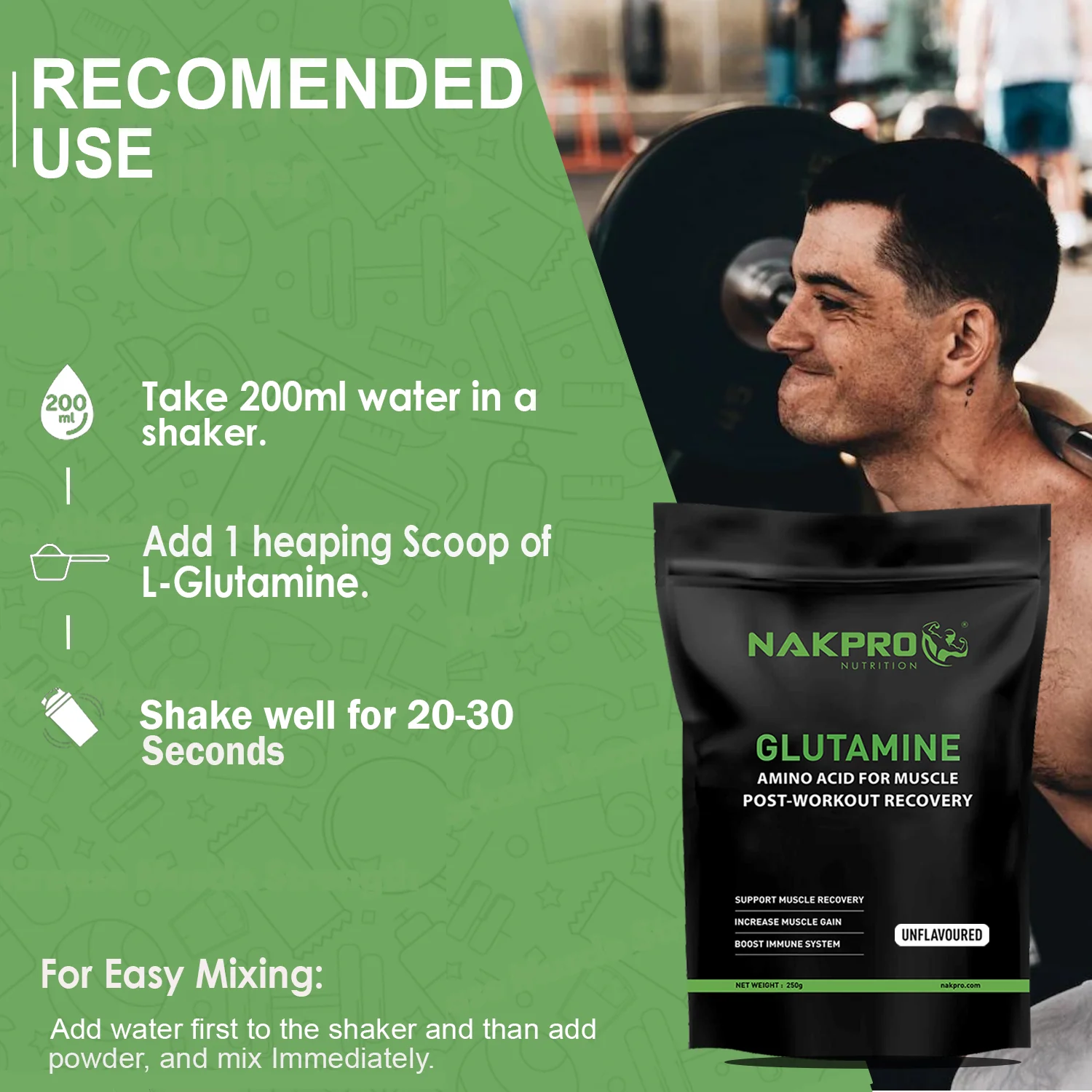 Nakpro L-Glutamine | Amino Acid for Muscle Recovery & Growth - Image 52