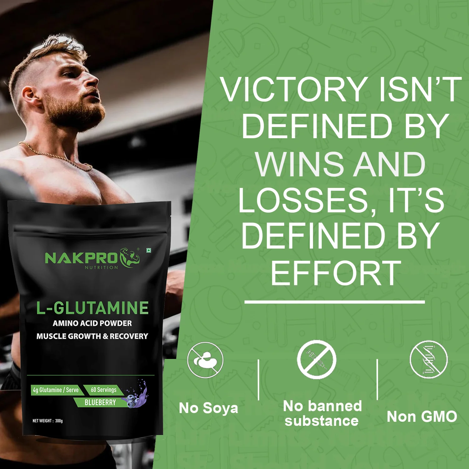 Nakpro L-Glutamine | Amino Acid for Muscle Recovery & Growth - Image 58