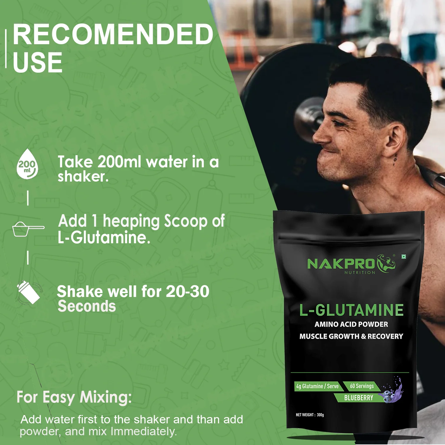 Nakpro L-Glutamine | Amino Acid for Muscle Recovery & Growth - Image 59