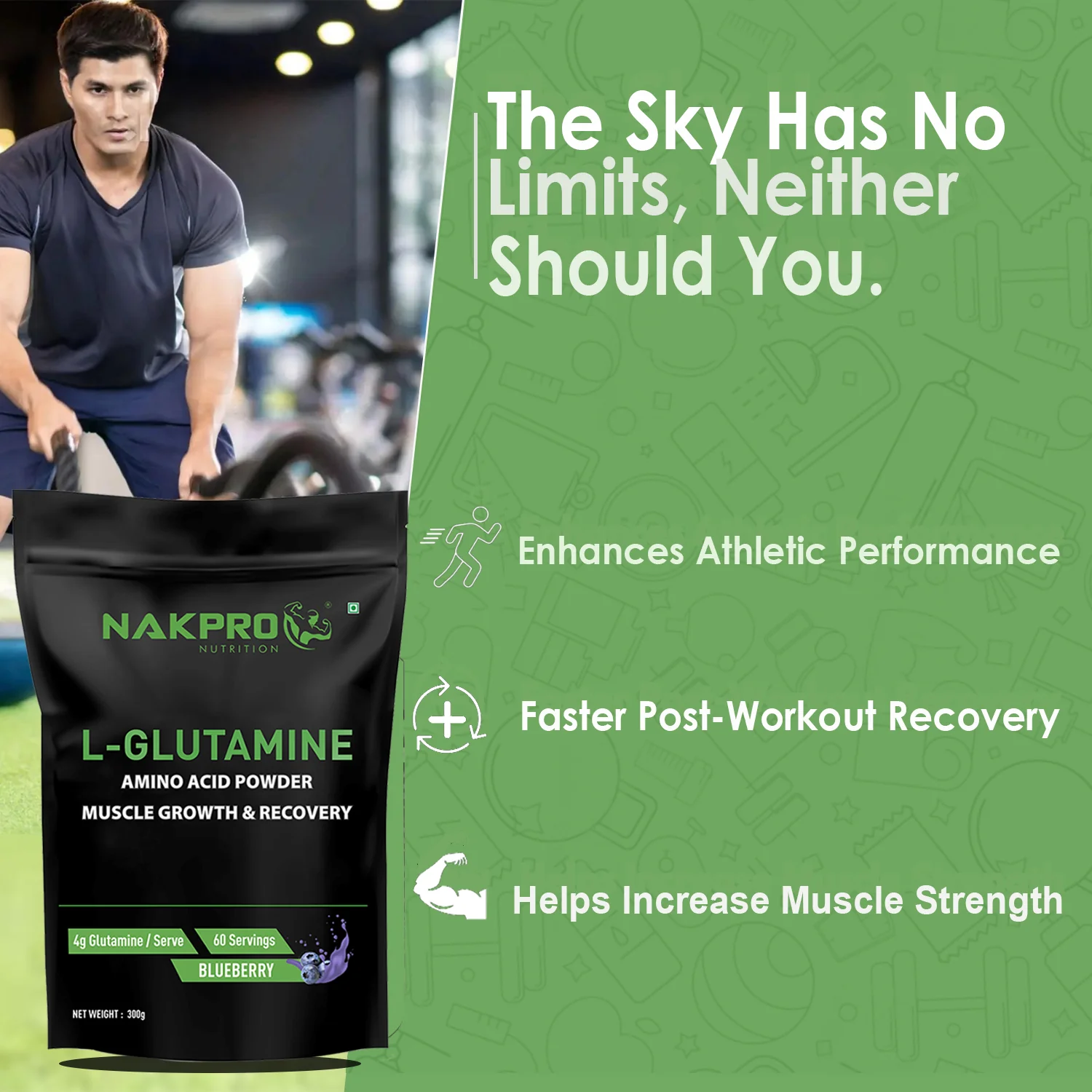 Nakpro L-Glutamine | Amino Acid for Muscle Recovery & Growth - Image 62