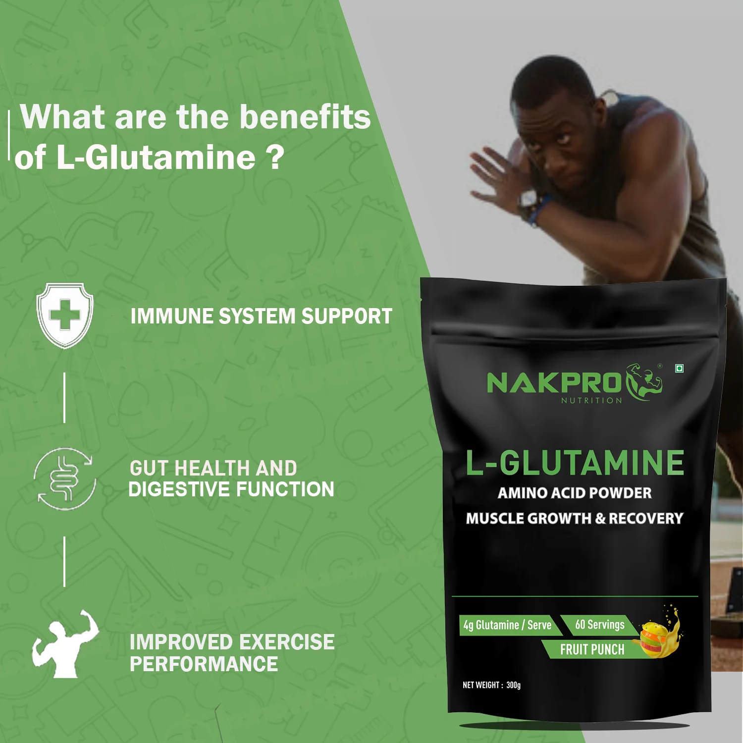 Nakpro L-Glutamine | Amino Acid for Muscle Recovery & Growth - Image 65