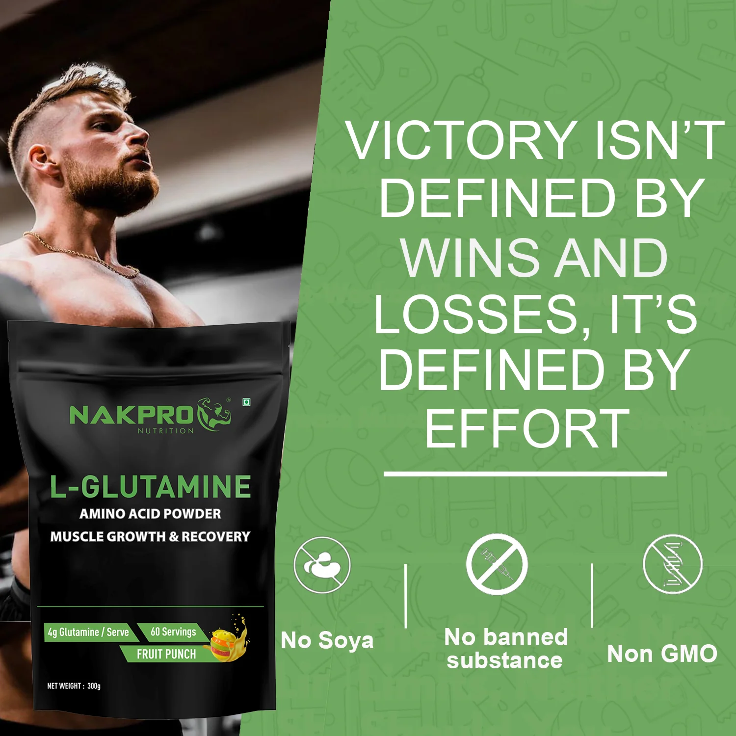 Nakpro L-Glutamine | Amino Acid for Muscle Recovery & Growth - Image 66