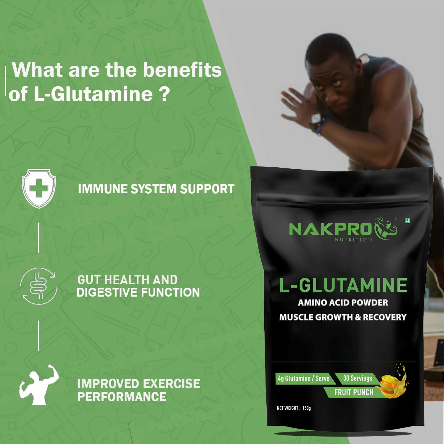 Nakpro L-Glutamine | Amino Acid for Muscle Recovery & Growth - Image 7