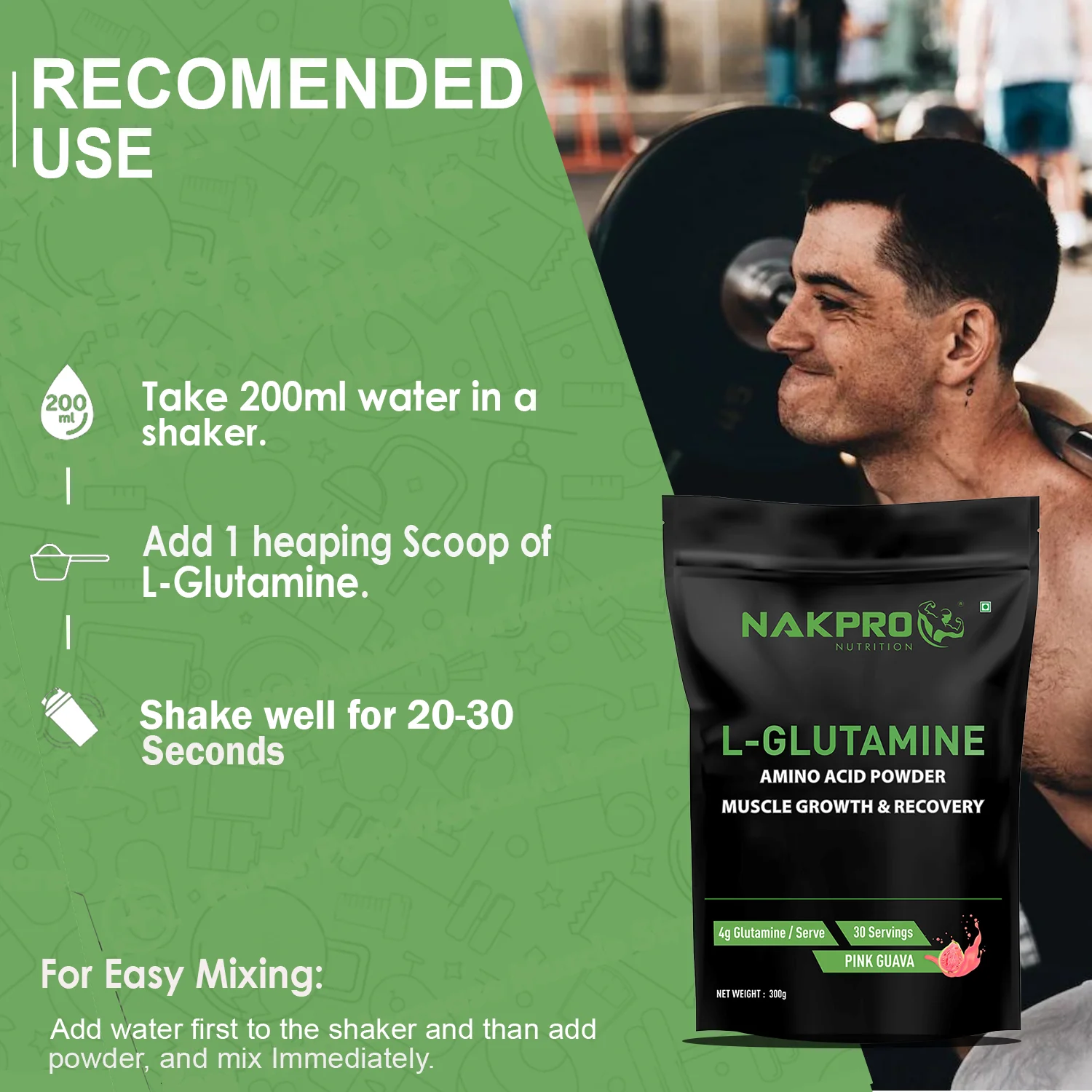 Nakpro L-Glutamine | Amino Acid for Muscle Recovery & Growth - Image 76