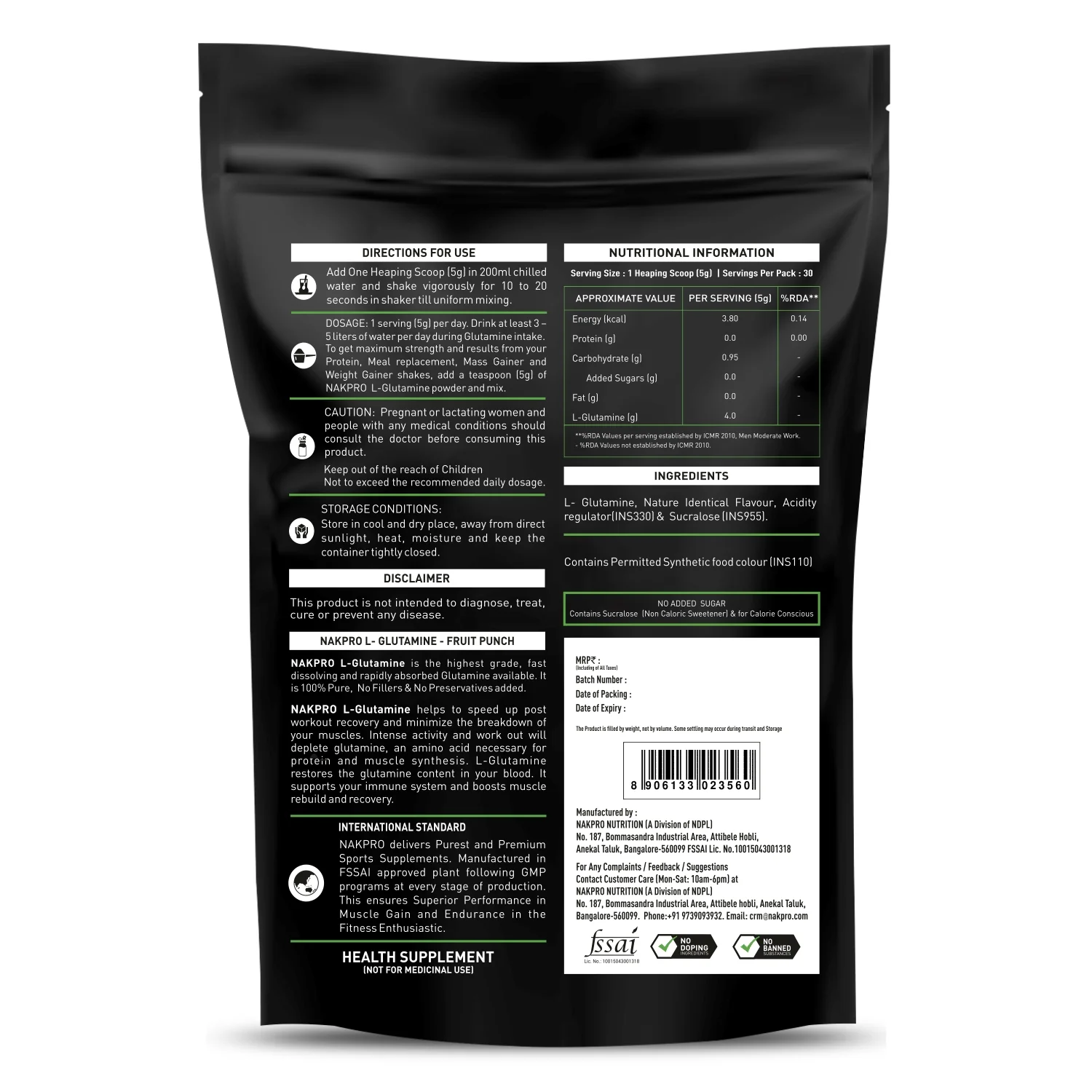 Nakpro L-Glutamine | Amino Acid for Muscle Recovery & Growth - Image 8