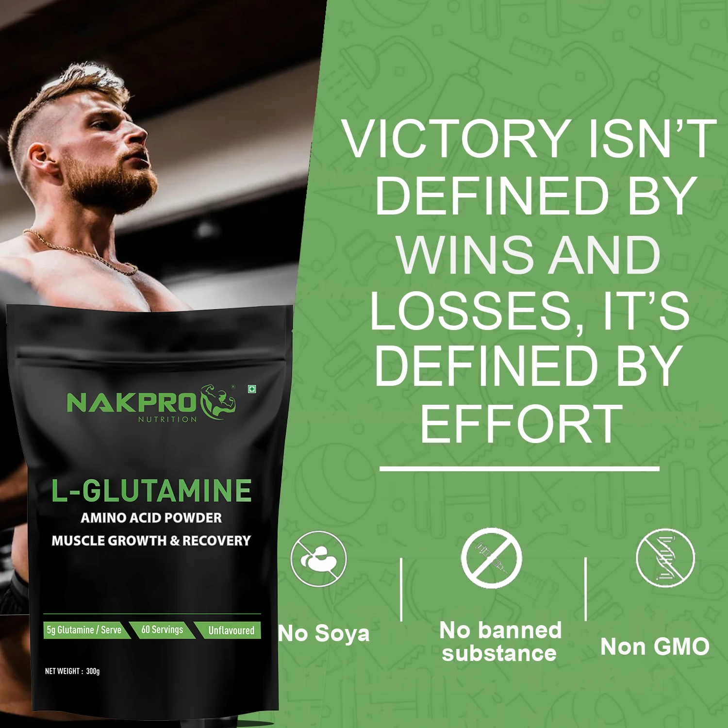 Nakpro L-Glutamine | Amino Acid for Muscle Recovery & Growth - Image 80
