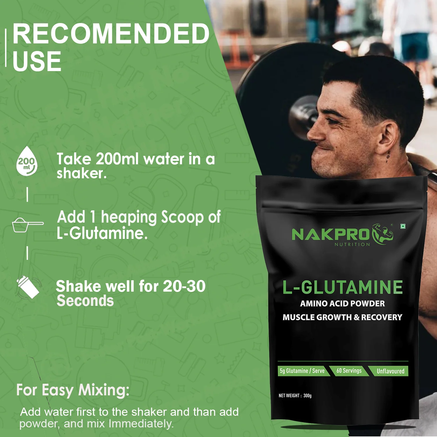 Nakpro L-Glutamine | Amino Acid for Muscle Recovery & Growth - Image 81