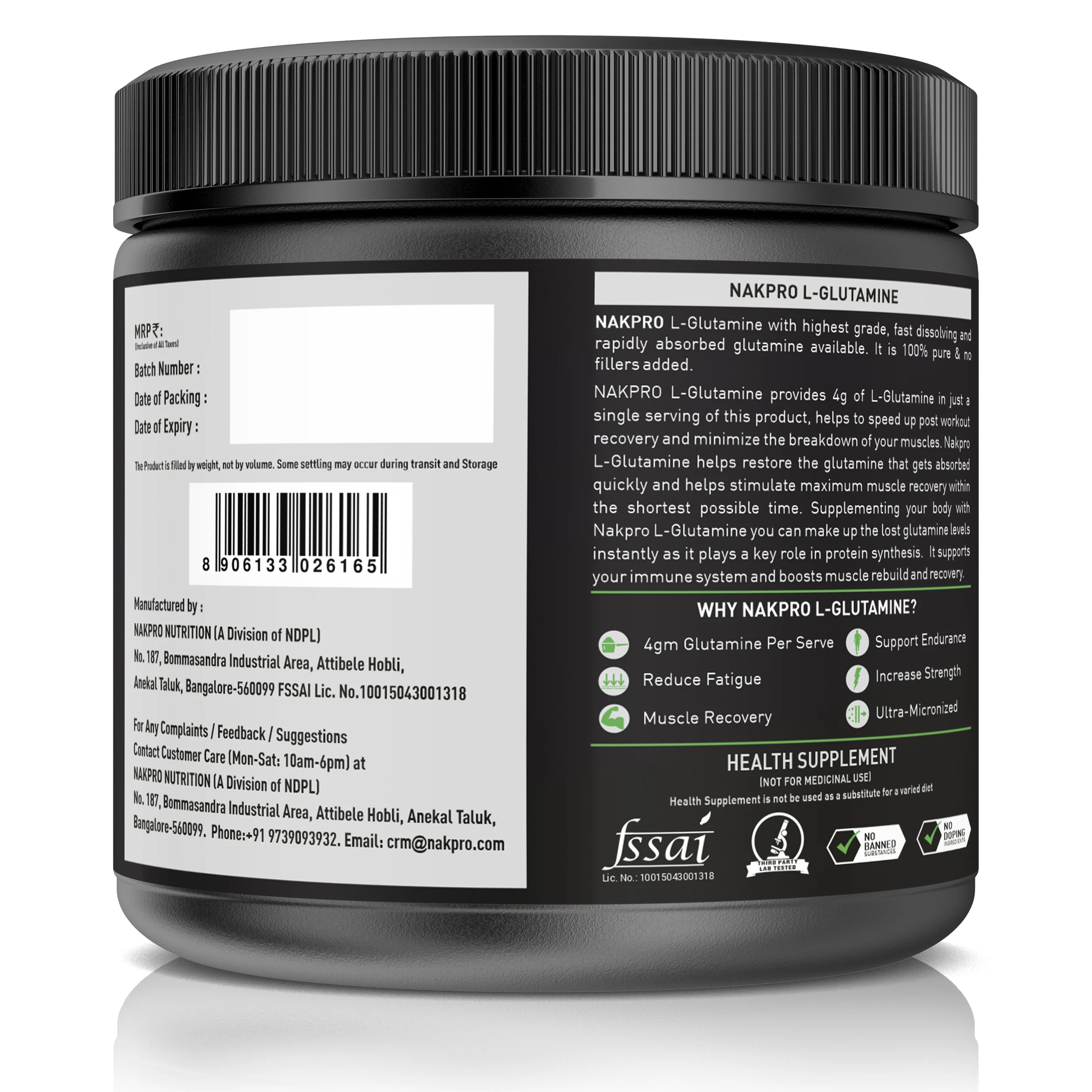 Nakpro L-Glutamine | Amino Acid for Muscle Recovery & Growth - Image 99