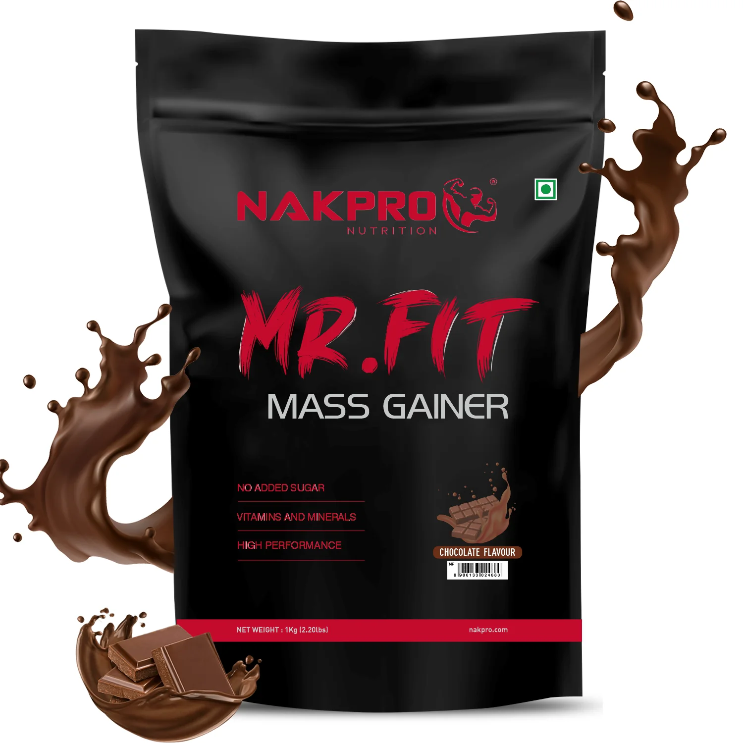 Nakpro Mr. Fit Mass Gainer | High Protein Mass Gainer | 66g Carbs | Added Vitamins & Minerals - Image 4