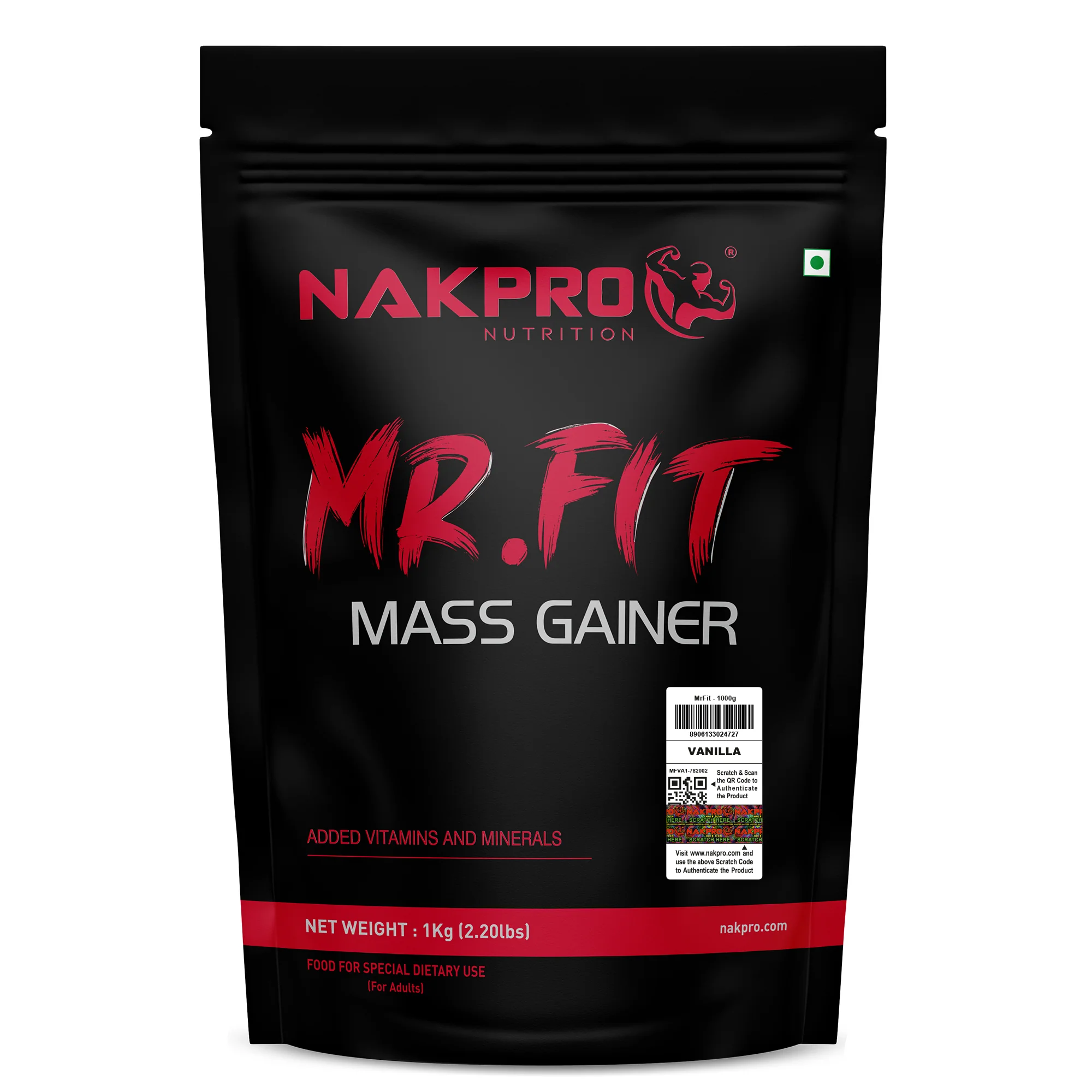Nakpro Mr. Fit Mass Gainer | High Protein Mass Gainer | 66g Carbs | Added Vitamins & Minerals - Image 9